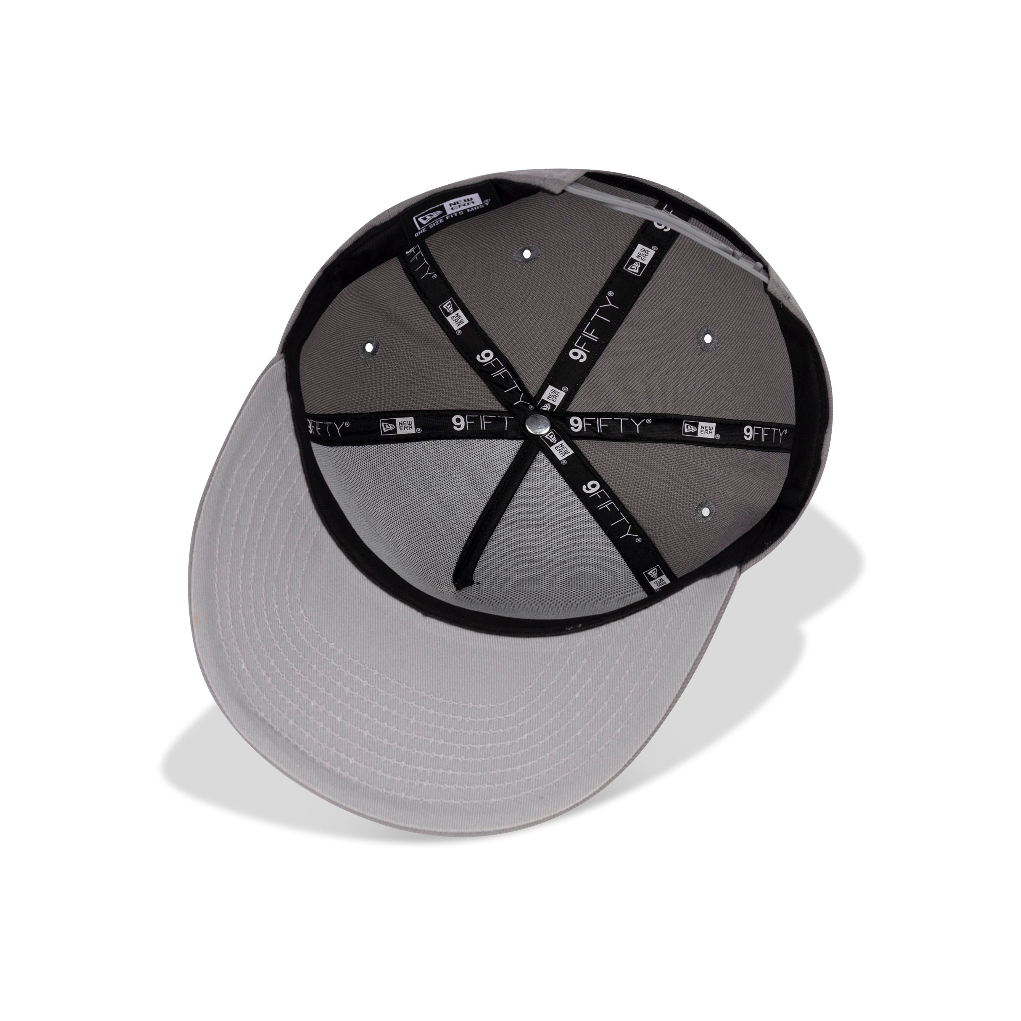 New Era Long Island NY A-Frame Snapback Grey Bottom "Storm Gray White"