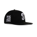 New Era Seattle Mariners A-Frame Snapback Gray Bottom "Black White" (40th Anniversary Patch Embroidery)
