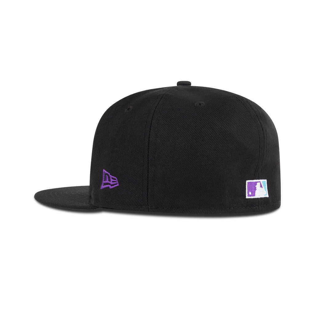 New Era Seattle Mariners Fitted Grey Bottom "Black Vice Blue Purple" (20th Anniversary Patch)