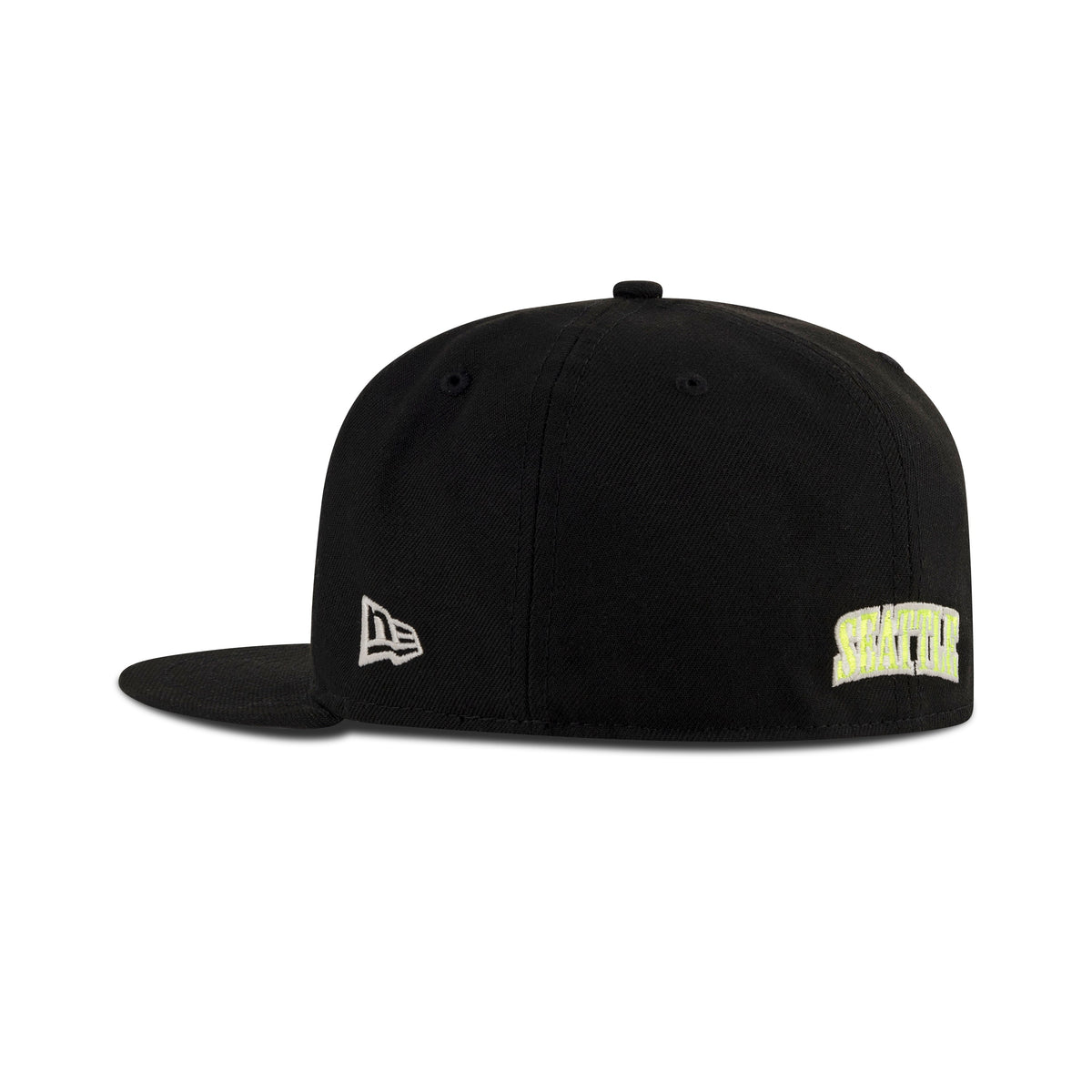 New Era Seattle Mariners Fitted Grey Bottom "Black Neon Yellow" (Ken Griffey Jr 24 Embroidery)