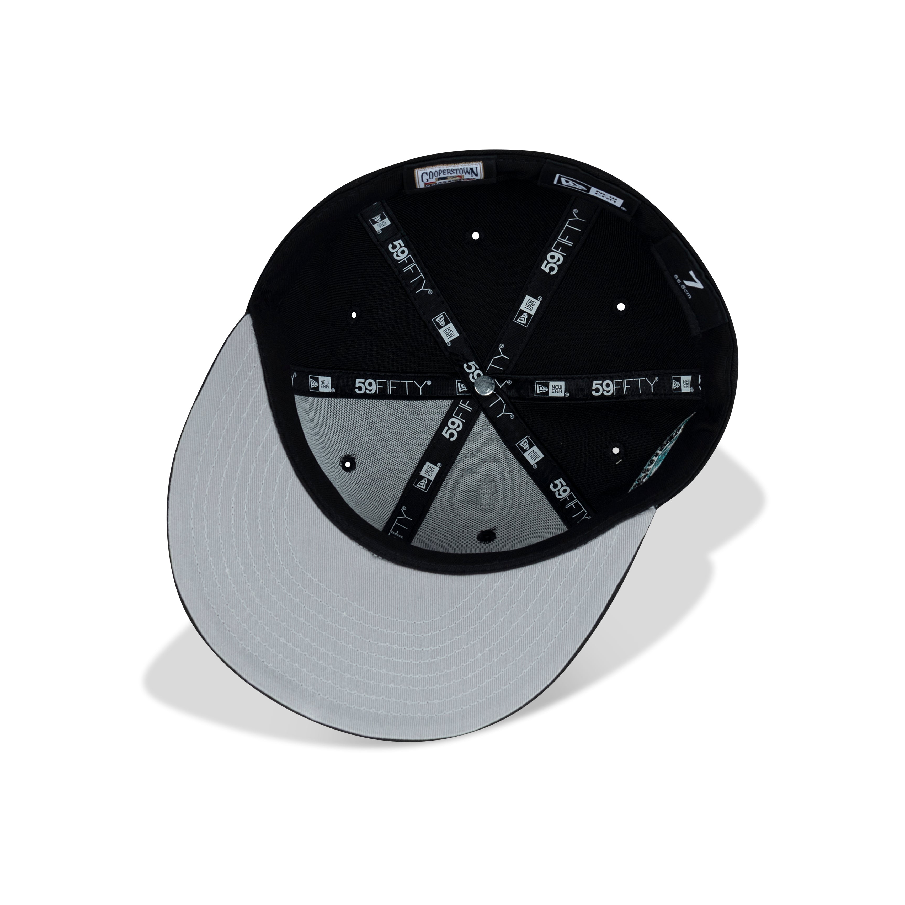 New Era Seattle Mariners Fitted Grey Bottom "Black Teal Silver" (1977-2007 30th Anniversary Embroidery)