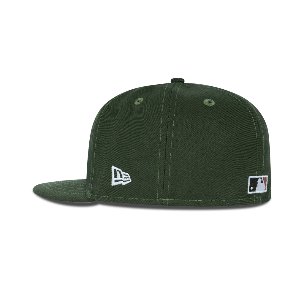 New Era Seattle Mariners Fitted Beige Bottom "Dark Green Black Metallic" (25th Anniversary Embroidery)