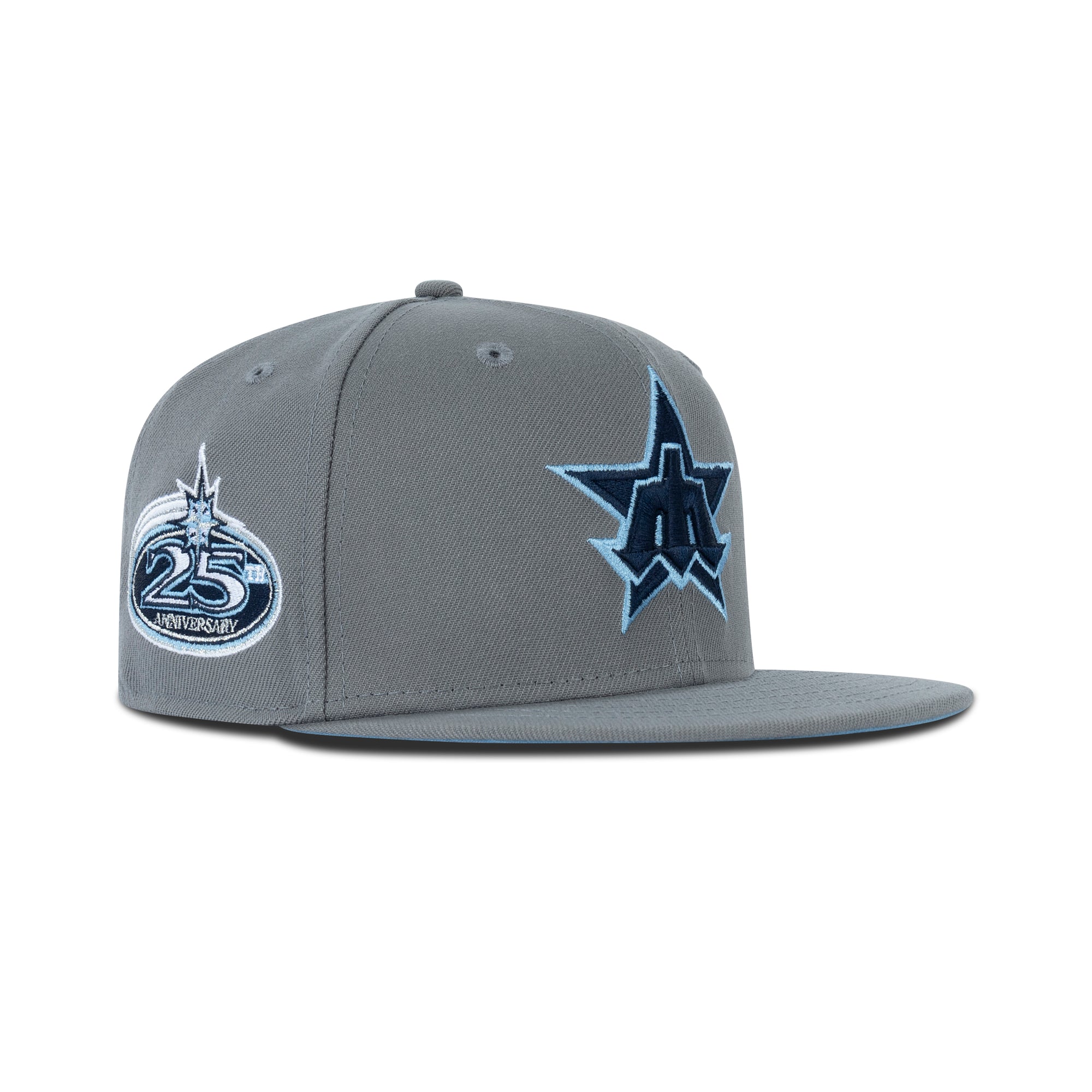 New Era Seattle Mariners Fitted Sky Bottom "Storm Grey Navy Sky" (25th Anniversary Embroidery)