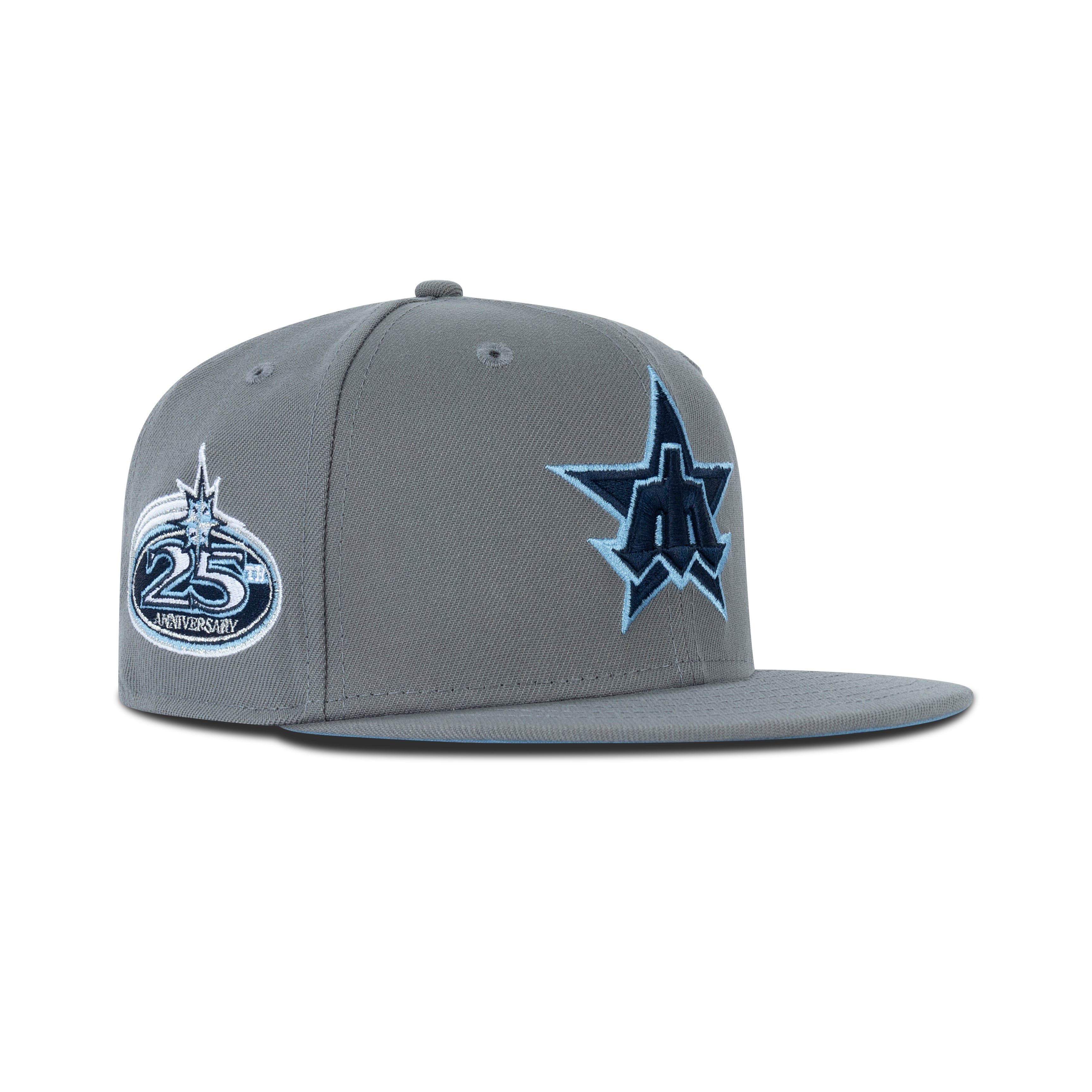 New Era Seattle Mariners Fitted Sky Bottom "Storm Grey Navy Sky" (25th Anniversary Embroidery)