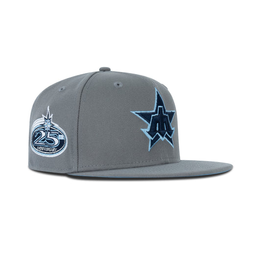 New Era Seattle Mariners Fitted Sky Bottom "Storm Grey Navy Sky" (25th Anniversary Embroidery)