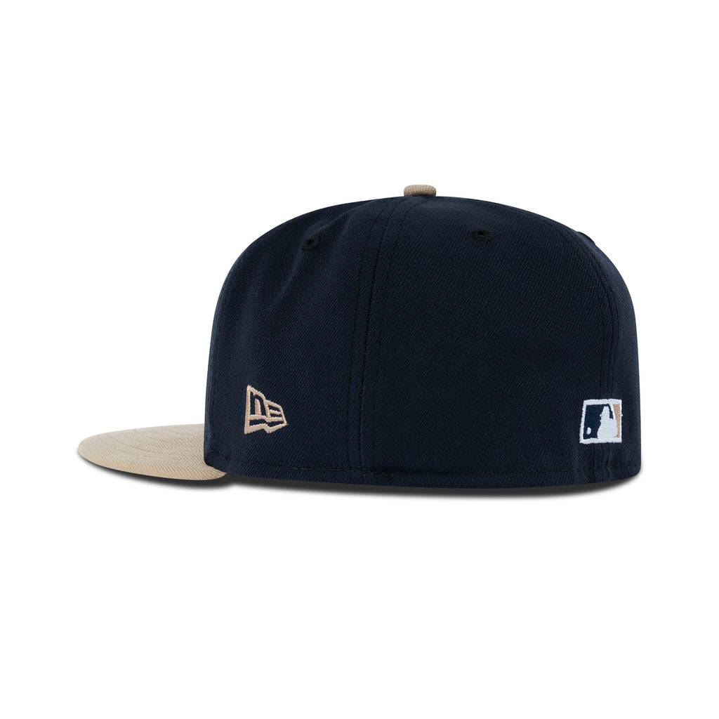 New Era Seattle Mariners Fitted Green Bottom "Navy Camel Silver" (40th Anniversary Embroidery)