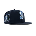 New Era Seattle Mariners Fitted Grey Bottom "Navy White Silver" (King Griffey 24 Embroidery)