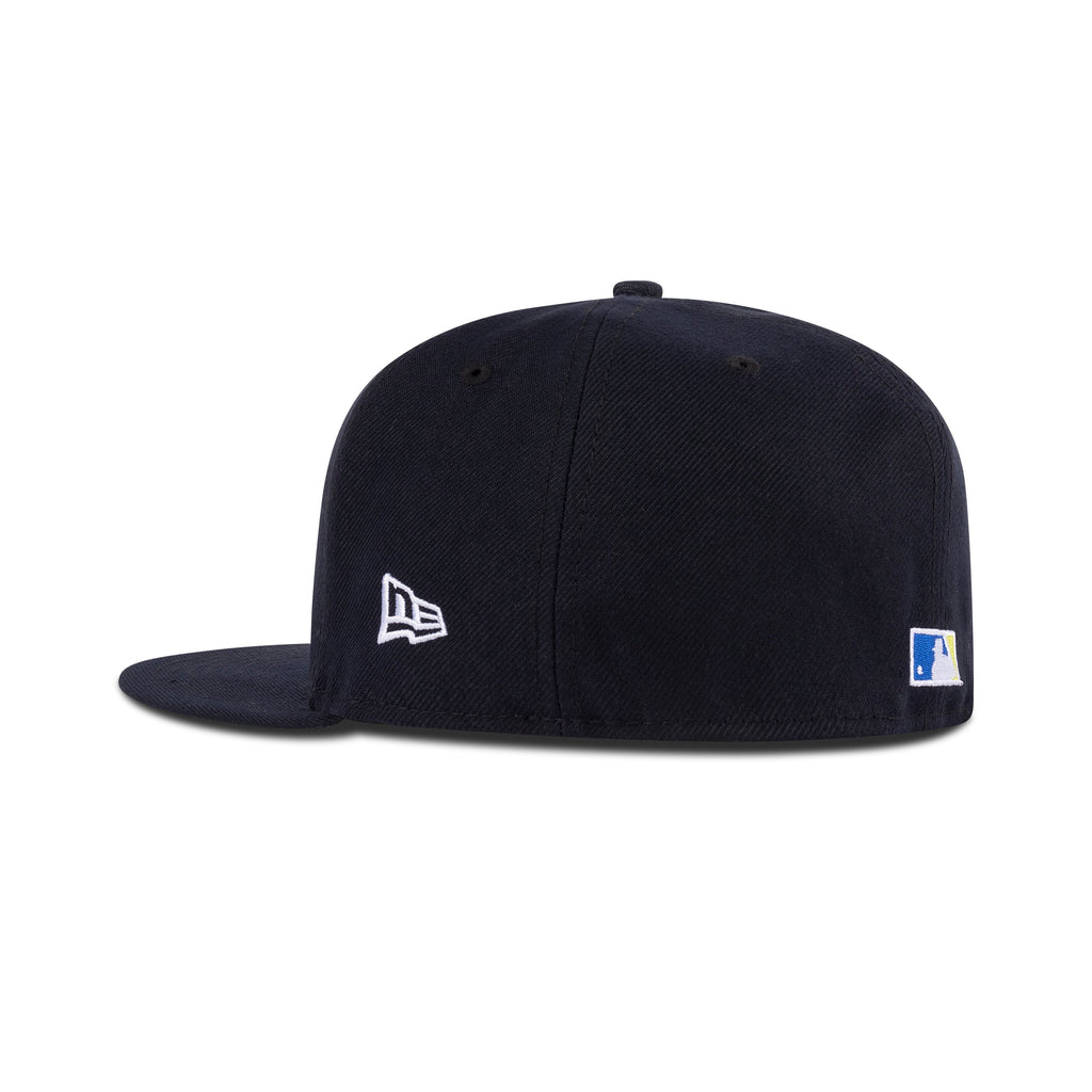 New Era Seattle Mariners Fitted Grey Bottom "Navy Sapphire Cyber Green"  (25th Anniversary Patch)