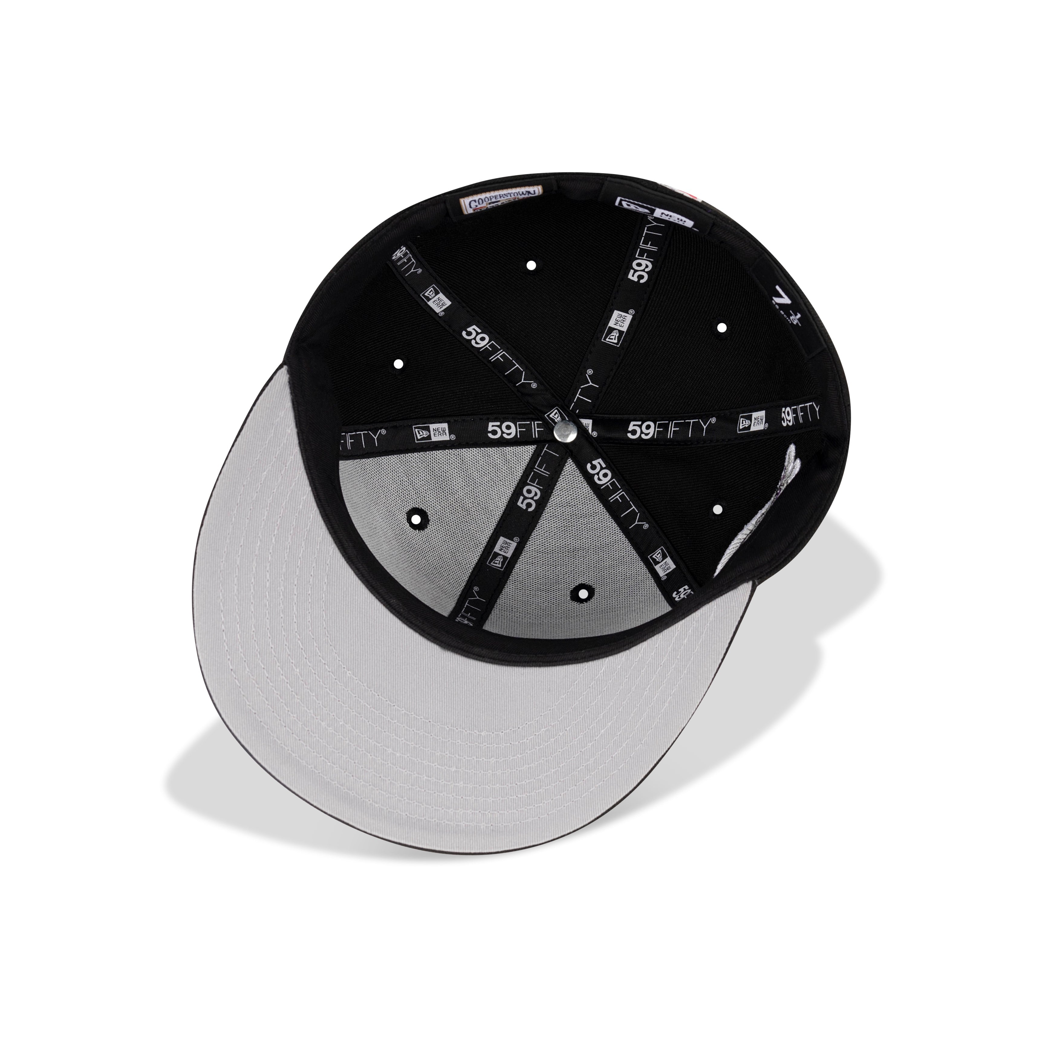 New Era Florida Marlins Fitted Grey Bottom "Black Aluminum Lava purple" (2003 World Series Champions Embroidery)