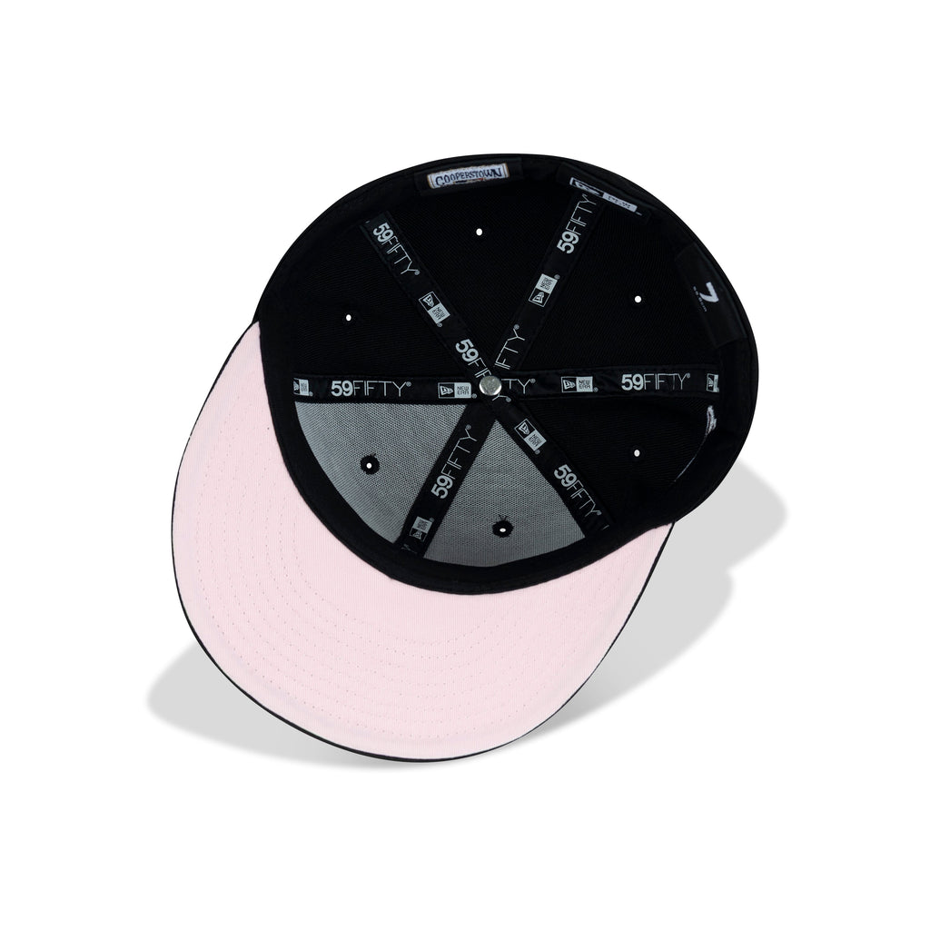 New Era Florida Marlins Fitted Pink Bottom "Black Pink" (2003 World Series Embroidery)
