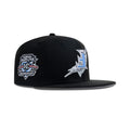 New Era Florida Marlins Upside Down Logo Fitted Grey Bottom "Black Magic Blue White" (10th Anniversary Embroidery)