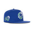 New Era Dallas Mavericks A-Frame Snapback Grey Bottom "Royal Green White" (40th Anniversary Embroidery)