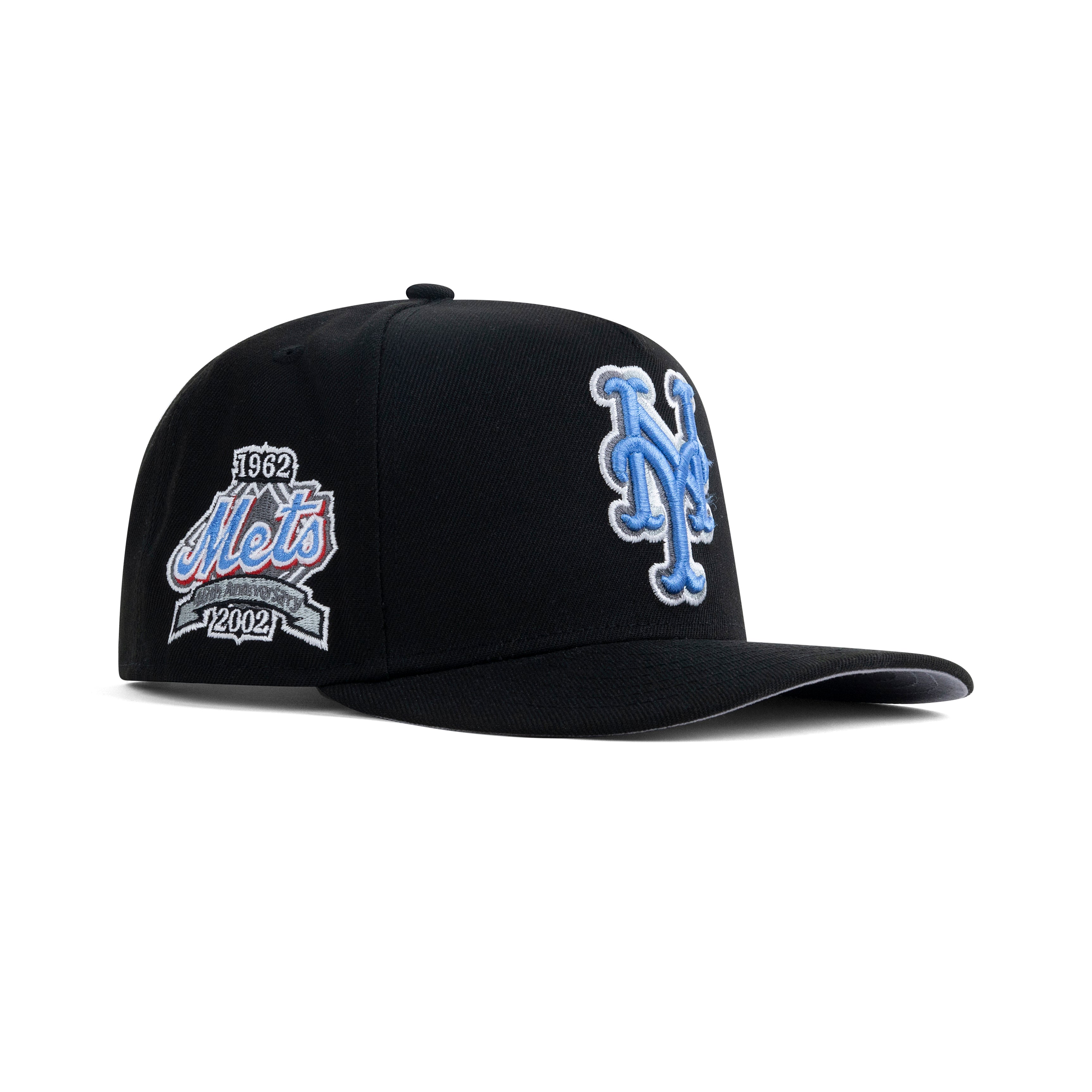 New Era New York Mets A-Frame Snapback Grey Bottom "Black Magic Blue White" (1962-2002 40th Anniversary Embroidery)
