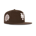 New Era New York Mets Fitted Pink Bottom "Brown White Pink" (60th Anniversary Embroidery)