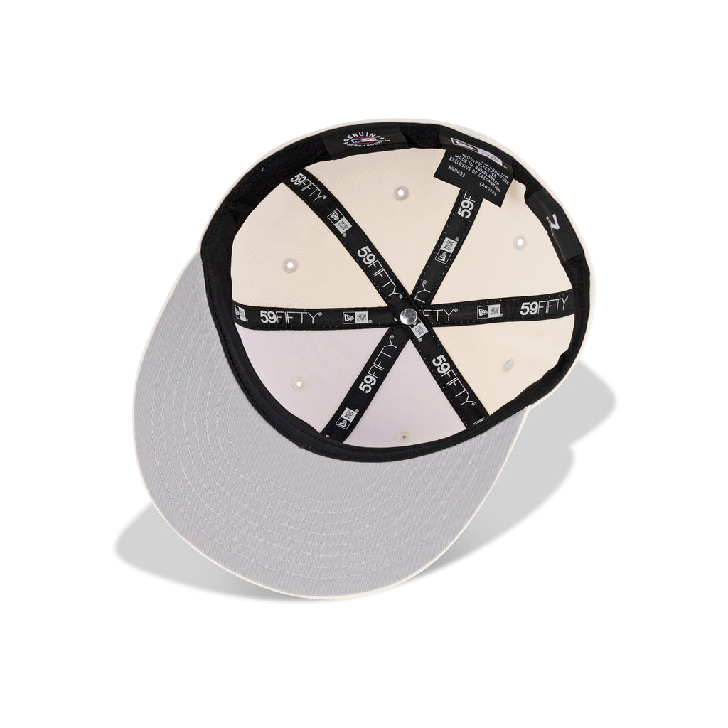 New Era New York Mets Color Pack Fitted Gray Bottom "Cream"