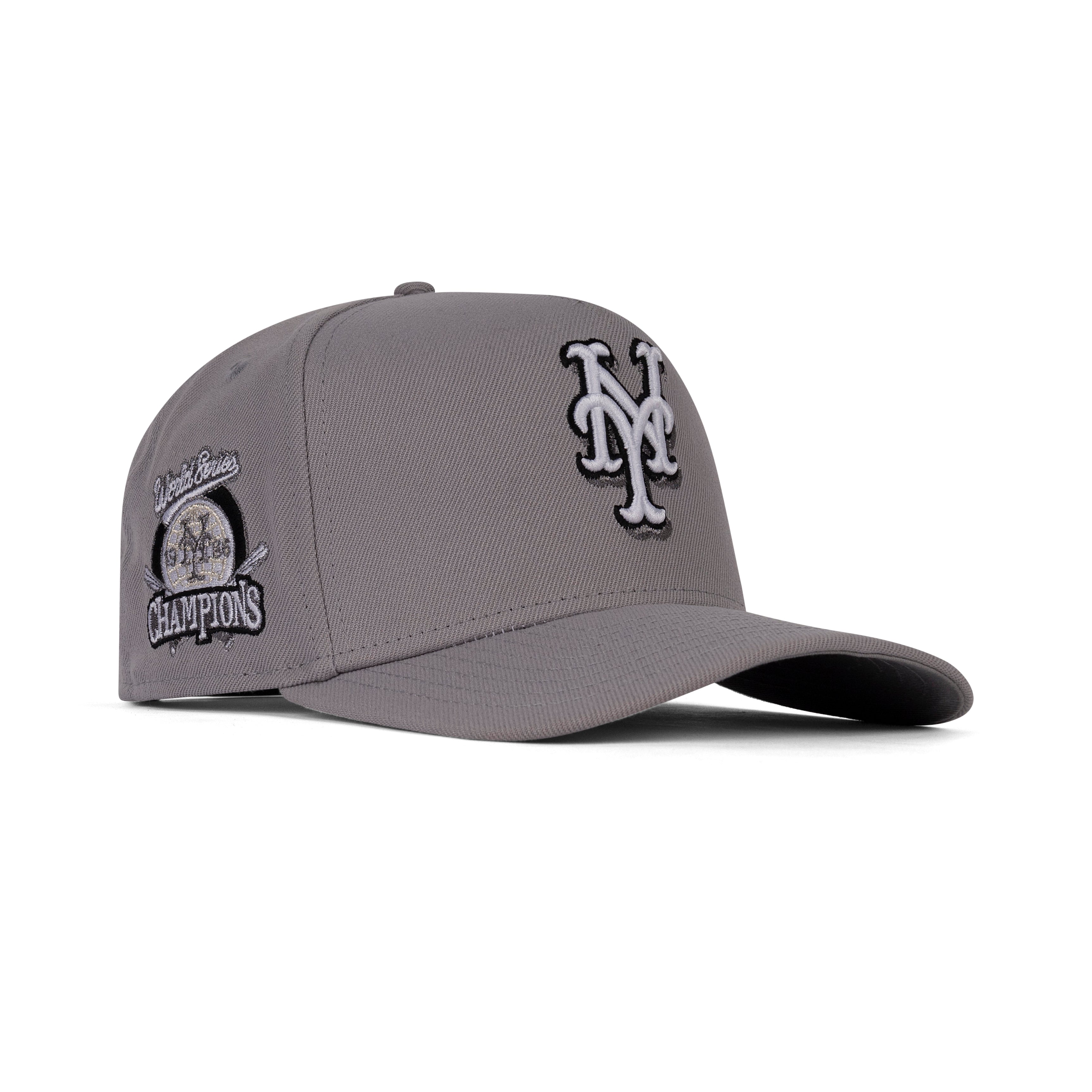 New Era New York Mets A-Frame Snapback Grey Bottom "Grey White Black" (1986 World Series Champions Embroidery)