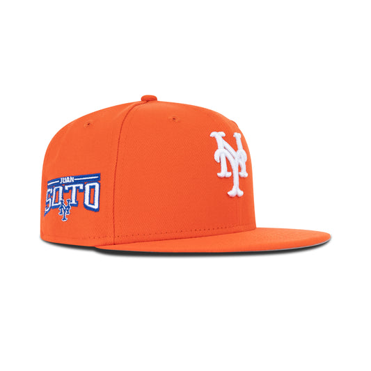 New Era New York Mets Fitted Grey Bottom "Orange White" (Juan Soto Embroidery)