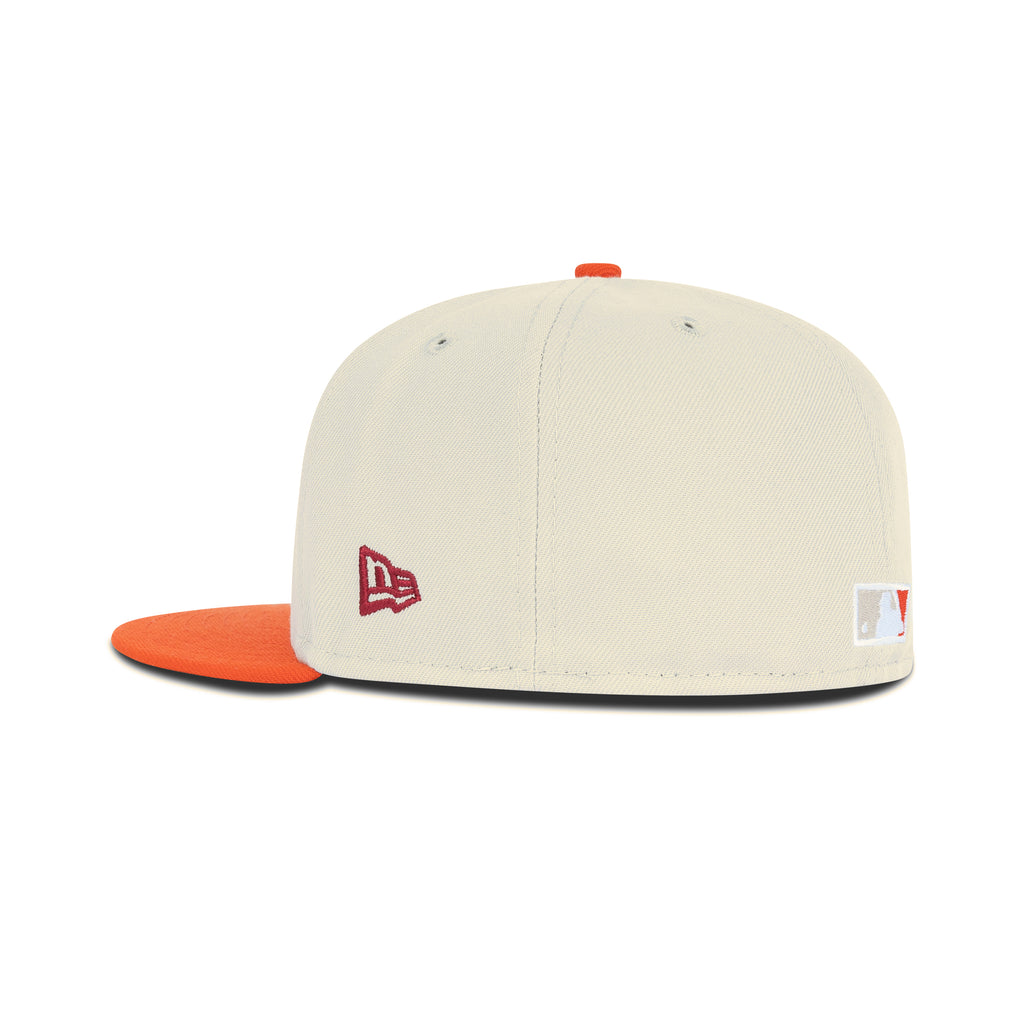 New Era New York Mets Fitted Grey Bottom "Stone Canyon Orange Copper" (1962-1986 25th Anniversary Embroidery)