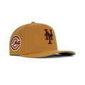 New Era New York Mets A-Frame Snapback Grey Bottom "Tan Brown Orange" (World Champions Embroidery)