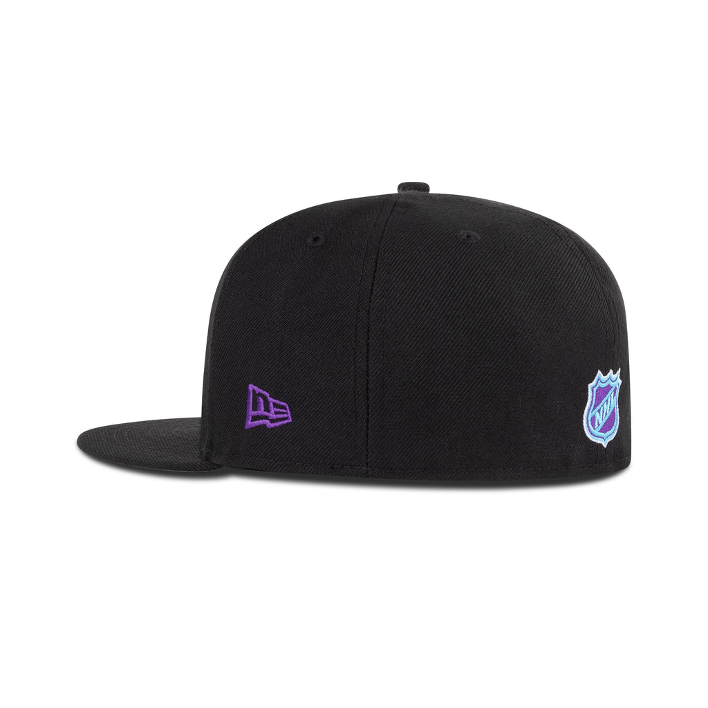 New Era Anaheim Ducks Fitted Grey Bottom "Black Vice Blue Purple" (2007 Stanley Cup Champions Patch)