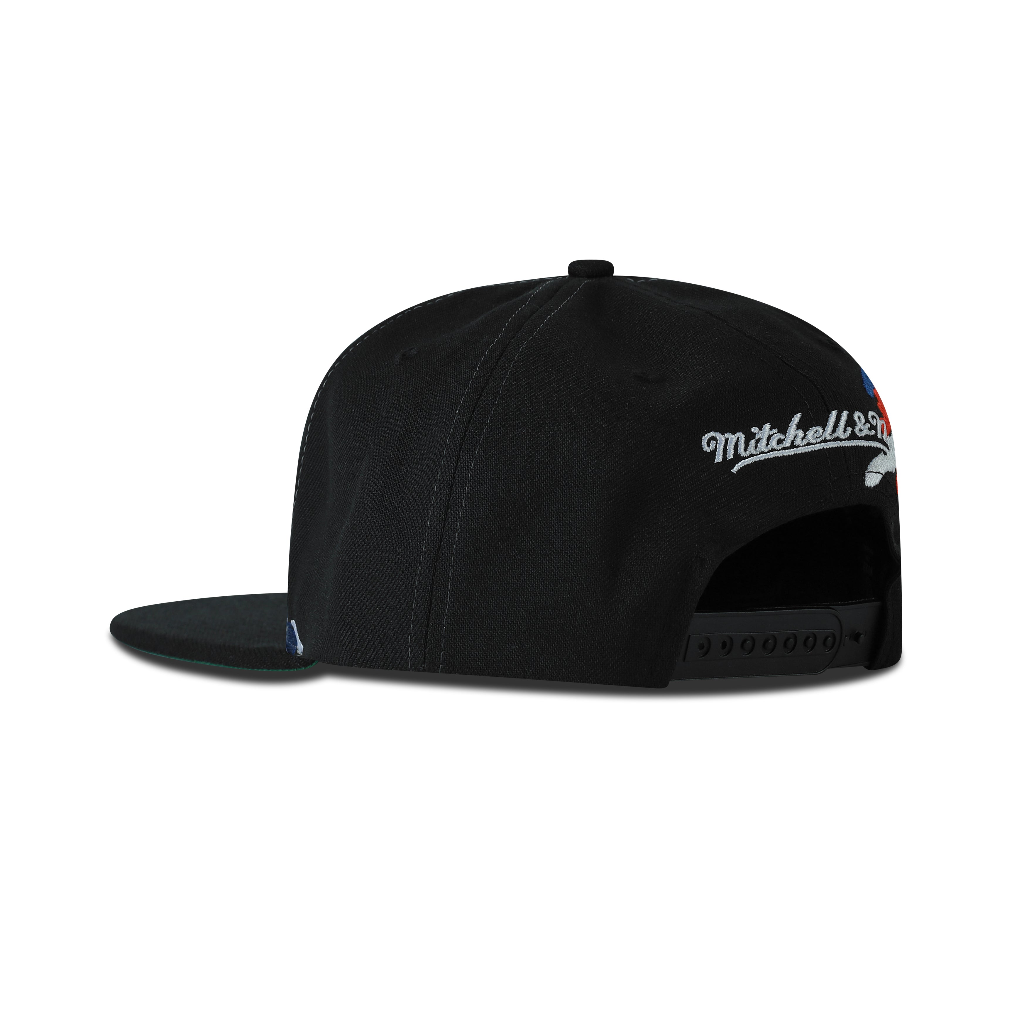 Mitchell & Ness New York Rangers Vintage Paintbrush Snapback Green Bottom "Black Blue Red"