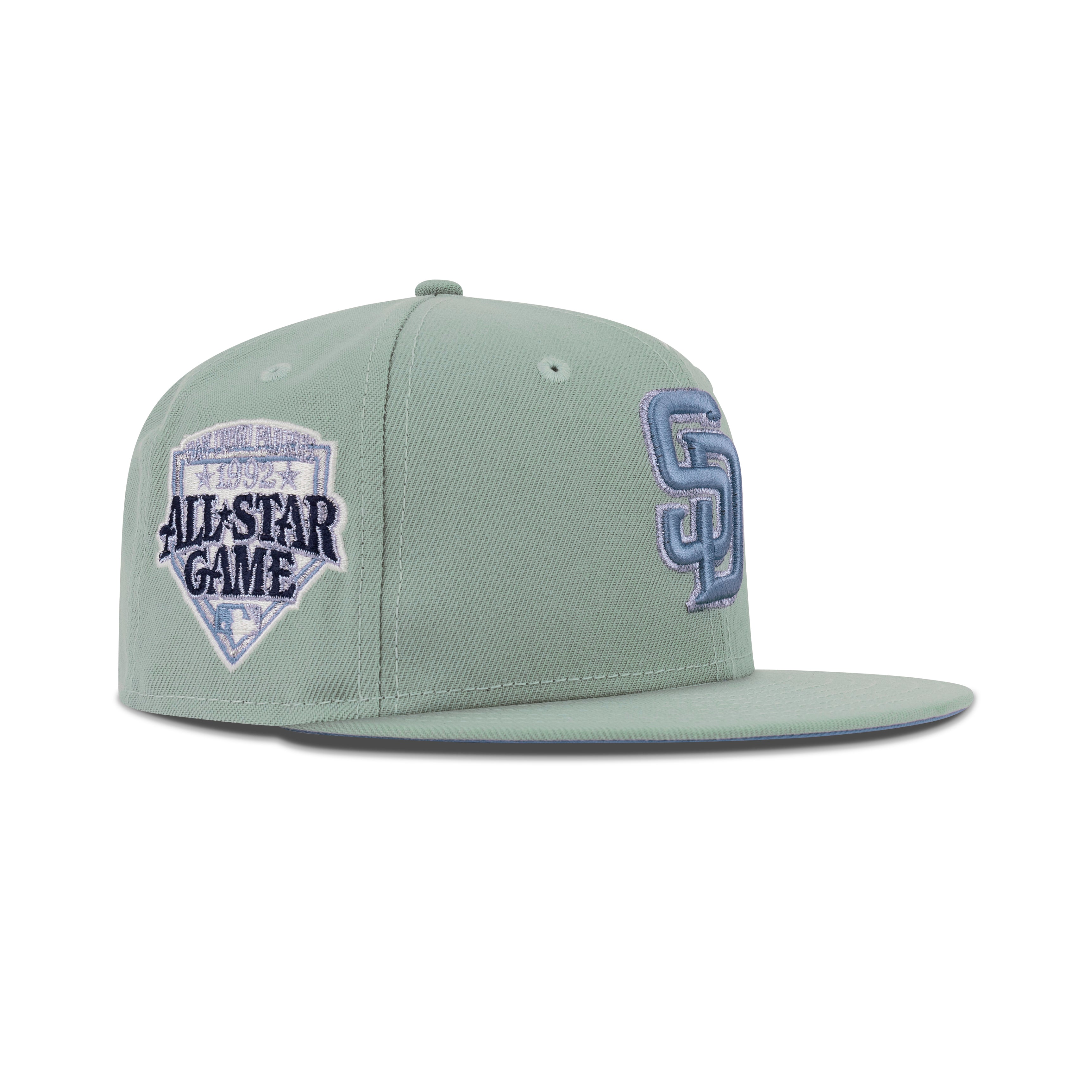 New Era San Diego Padres Fitted Sky Bottom "Everest Green Sky" (1992 All Star Game Embroidery)