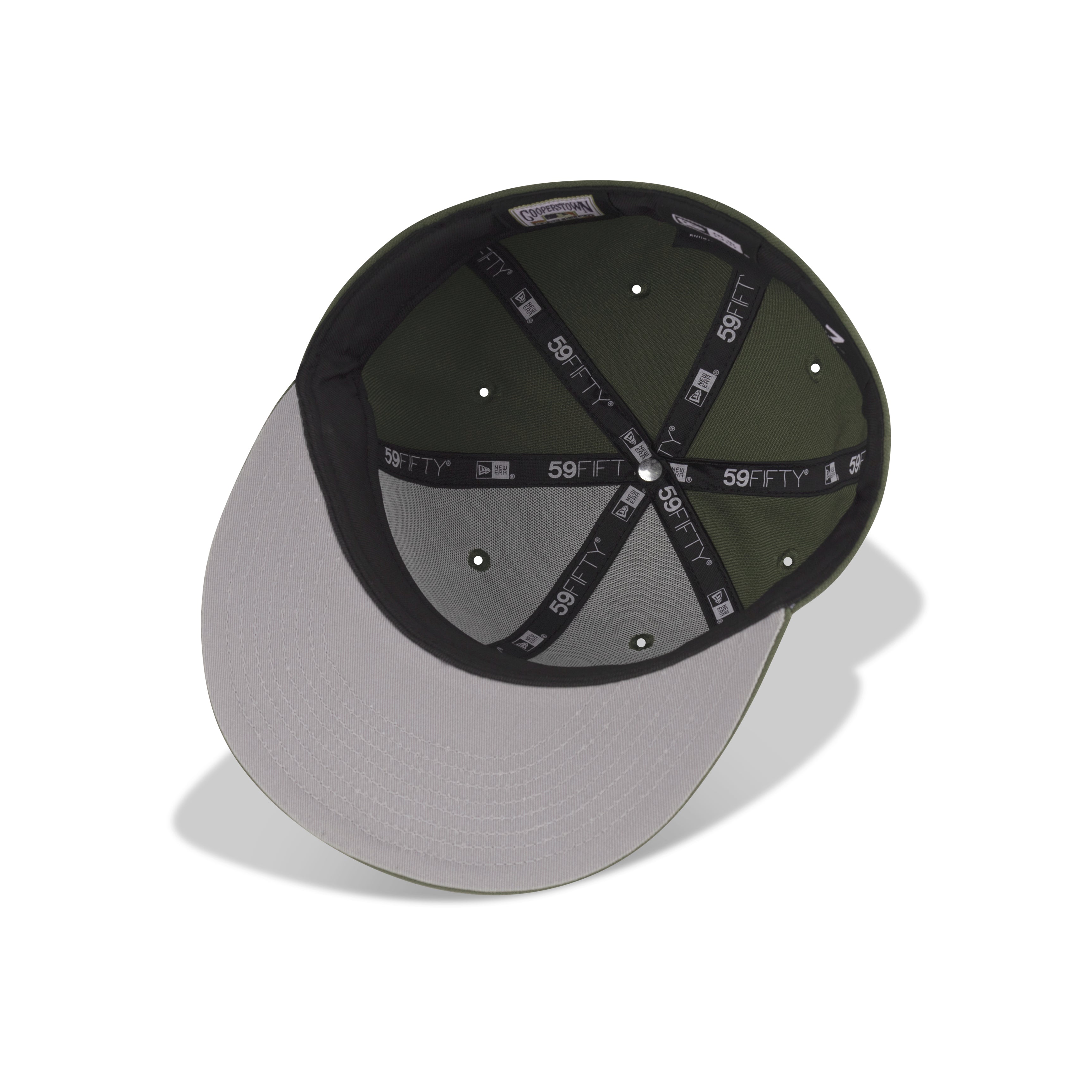 New Era San Diego Padres Fitted Gray Bottom "New Olive Black" (San Diego Stadium Embroidery)