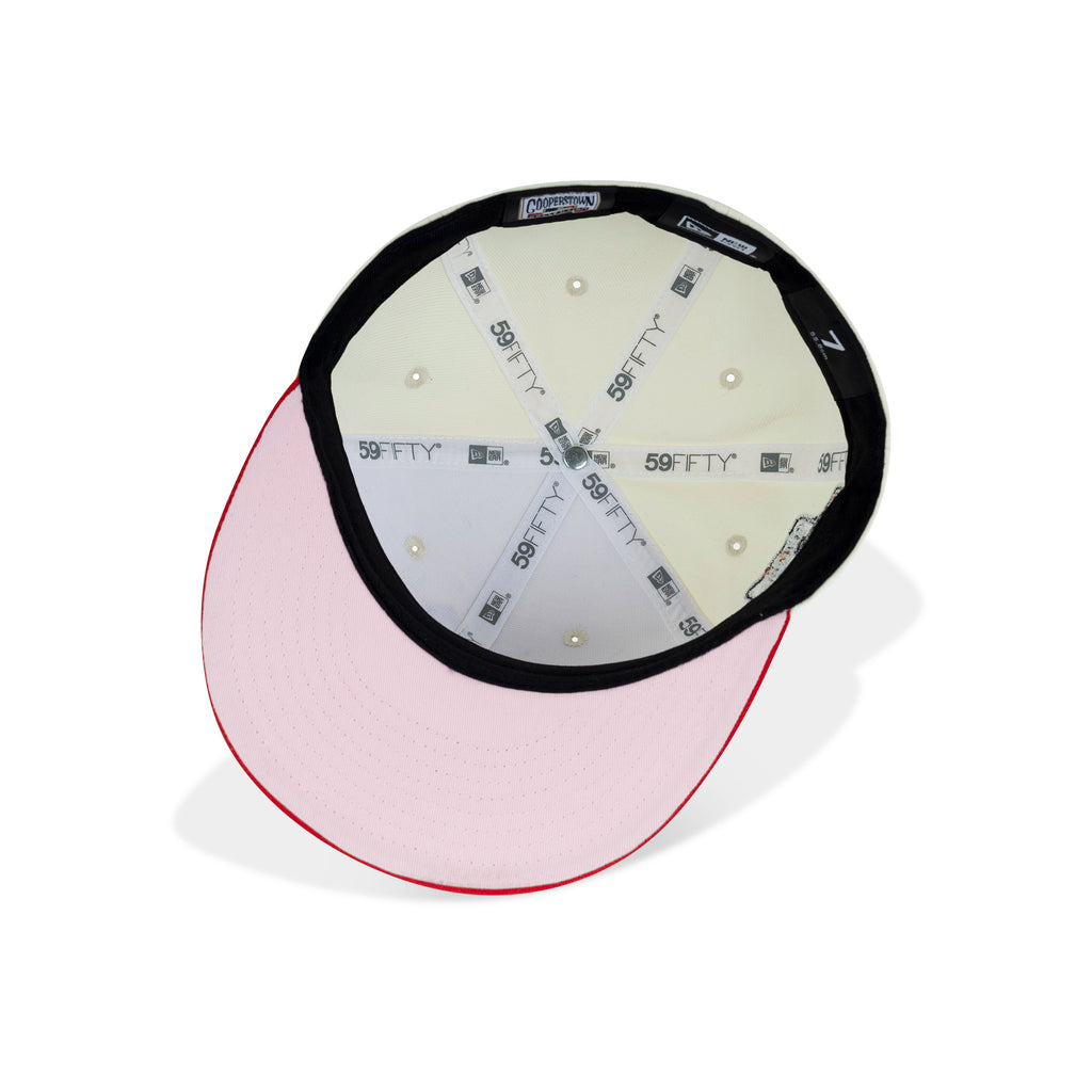 New Era Philadelphia Phillies Fitted Pink Bottom "Cream Red Pink" (1996 All Star Game Embroidery)