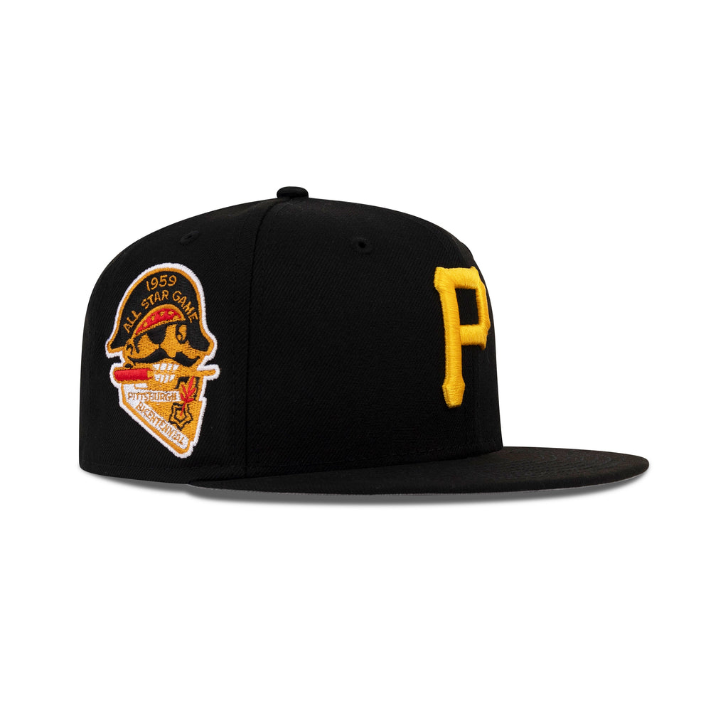 New Era Pittsburgh Pirates Fitted Grey Bottom "Black Yellow" (1959 All Star Game Embroidery)