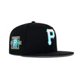 New Era Pittsburgh Pirates Fitted Grey Bottom "Black White Teal" (1960 Pirates Embroidery)