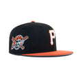 New Era Pittsburgh Pirates Fitted Gray Bottom "Black Orange White" (Pirate Embroidery)