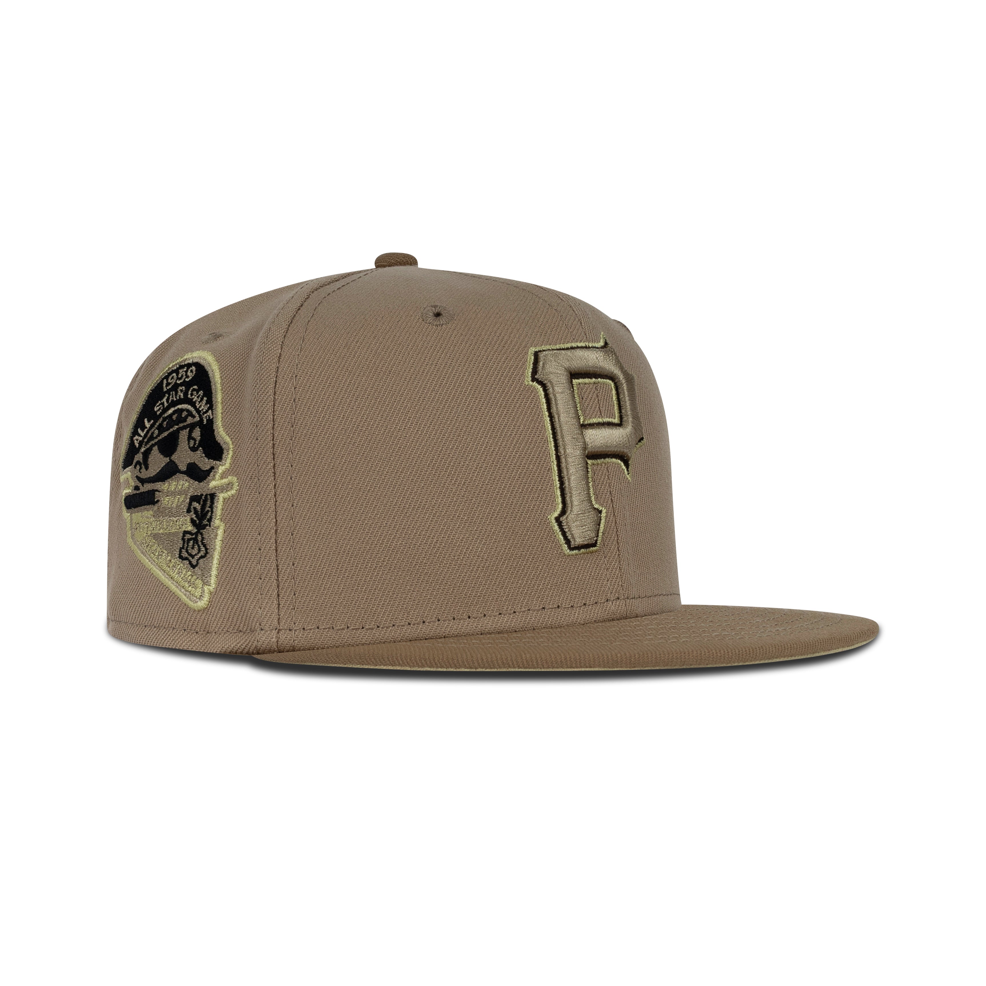 New Era Pittsburgh Pirates Fitted Tan Bottom "Camel Khaki" (1959 All Star Game Embroidery)