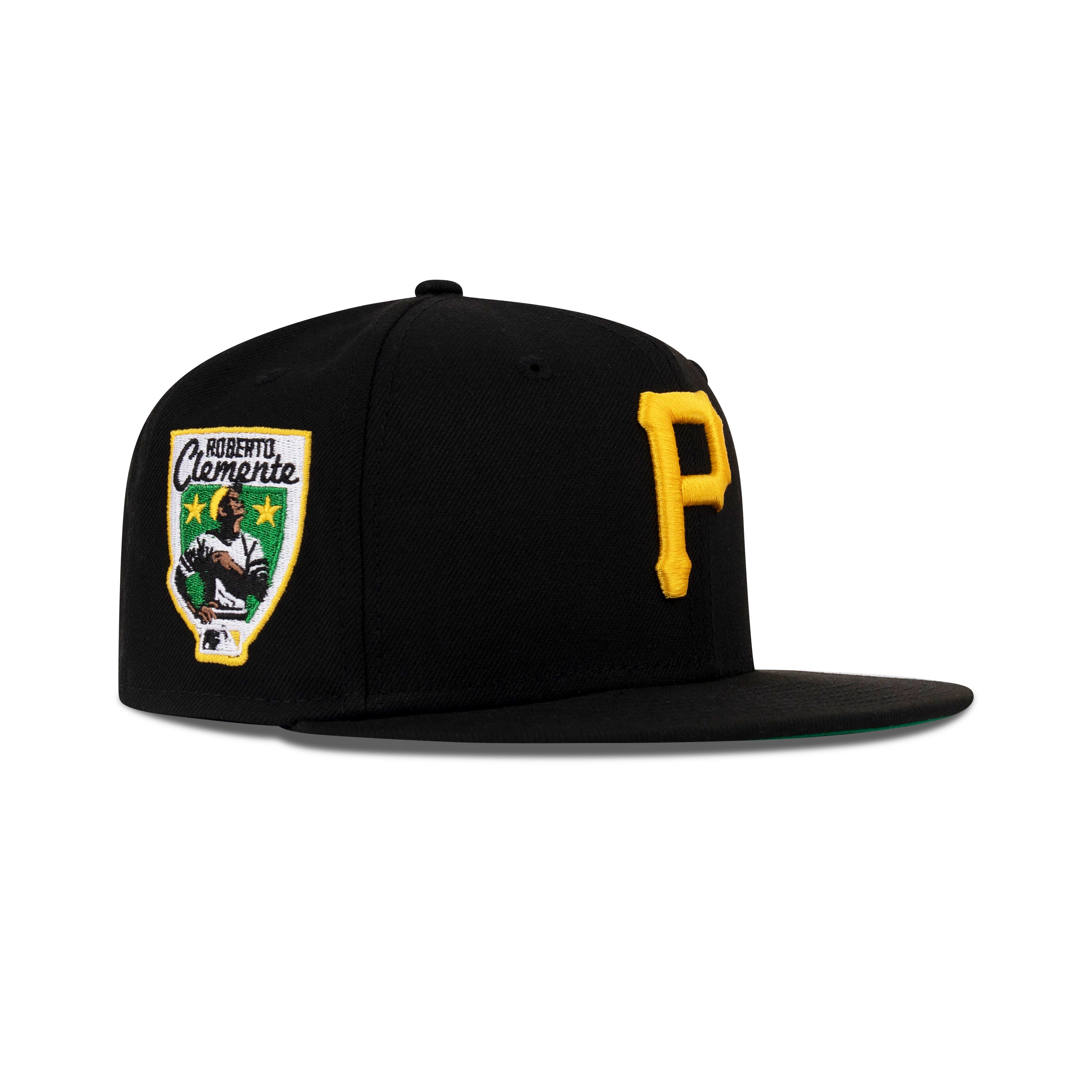 New Era Pittsburgh Pirates Fitted Green Bottom "Black Yellow" (Roberto Clemente Embroidery)