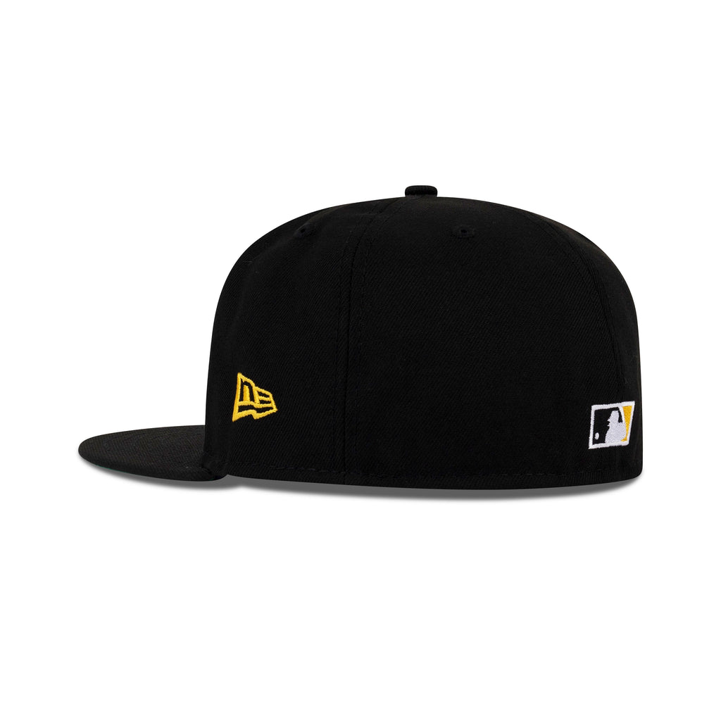 New Era Pittsburgh Pirates Fitted Green Bottom "Black Yellow" (Roberto Clemente Embroidery)