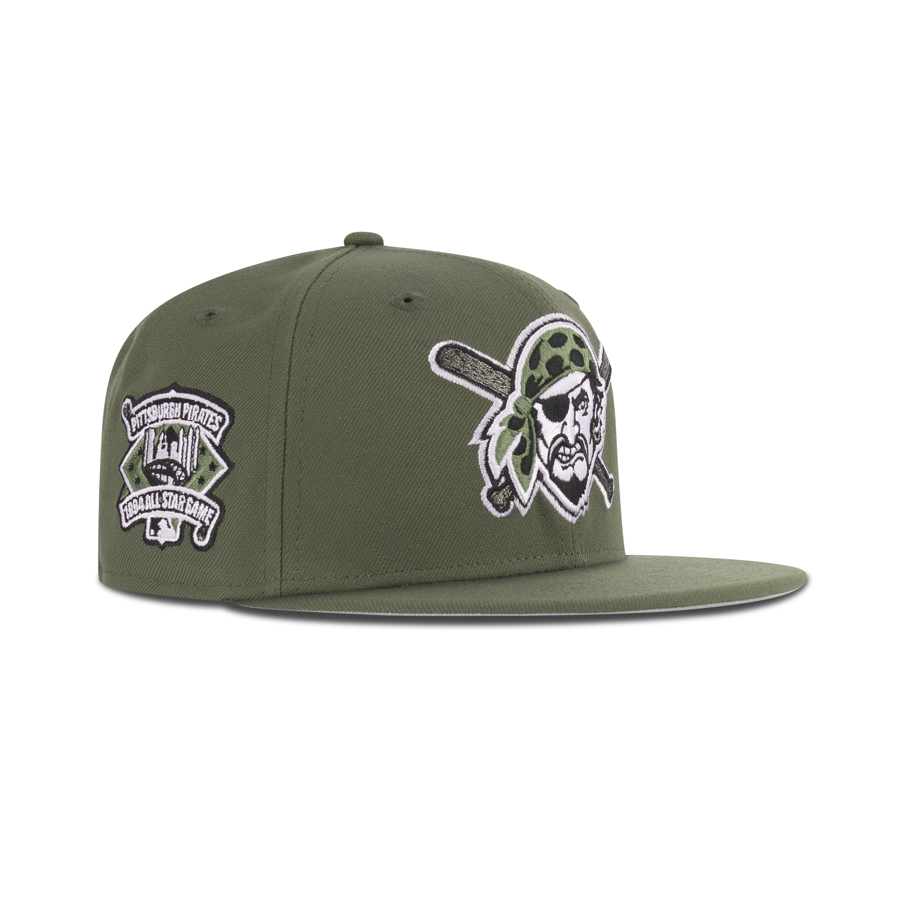 New Era Pittsburgh Pirates Fitted Gray Bottom "New Olive Black" (1994 All Star Game Embroidery)