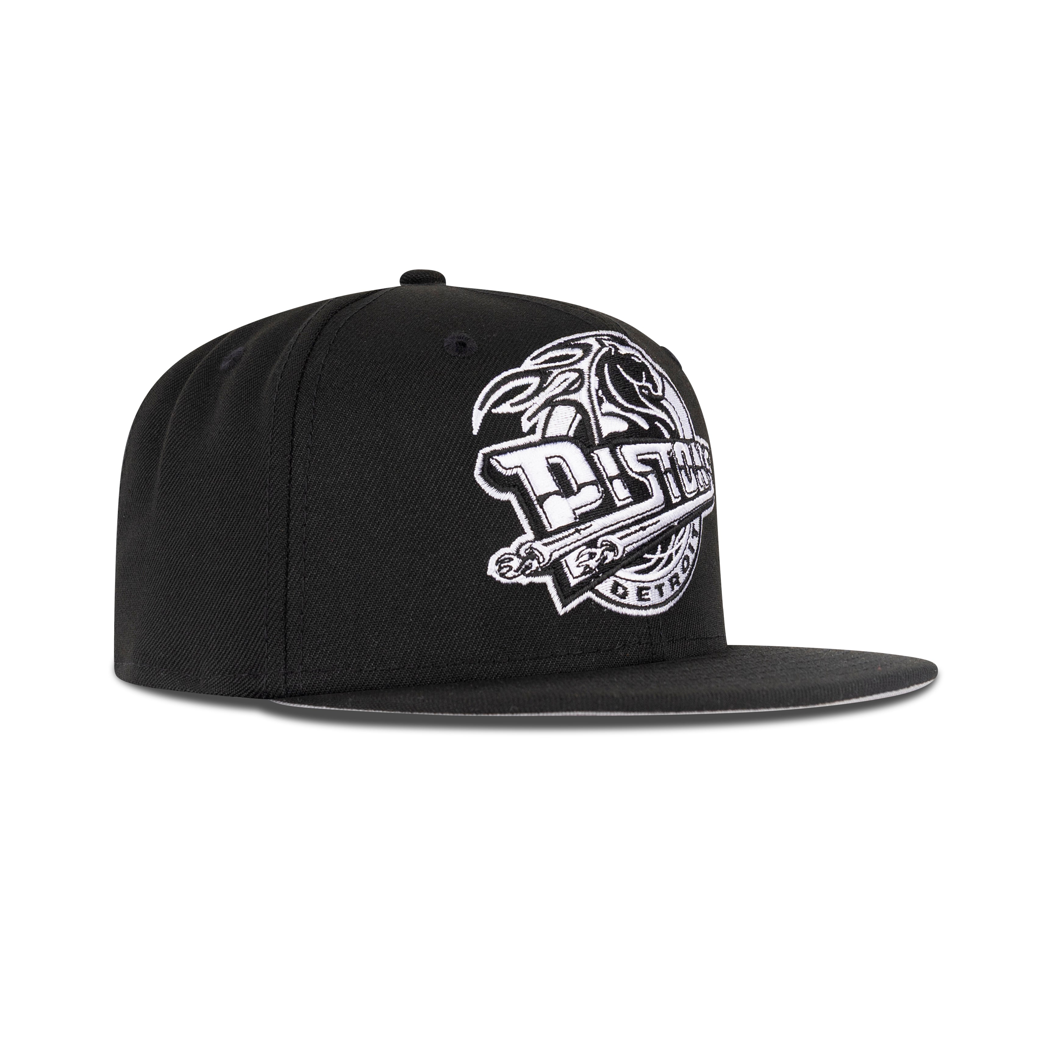 New Era Detroit Pistons Fitted Grey Bottom "Black White"