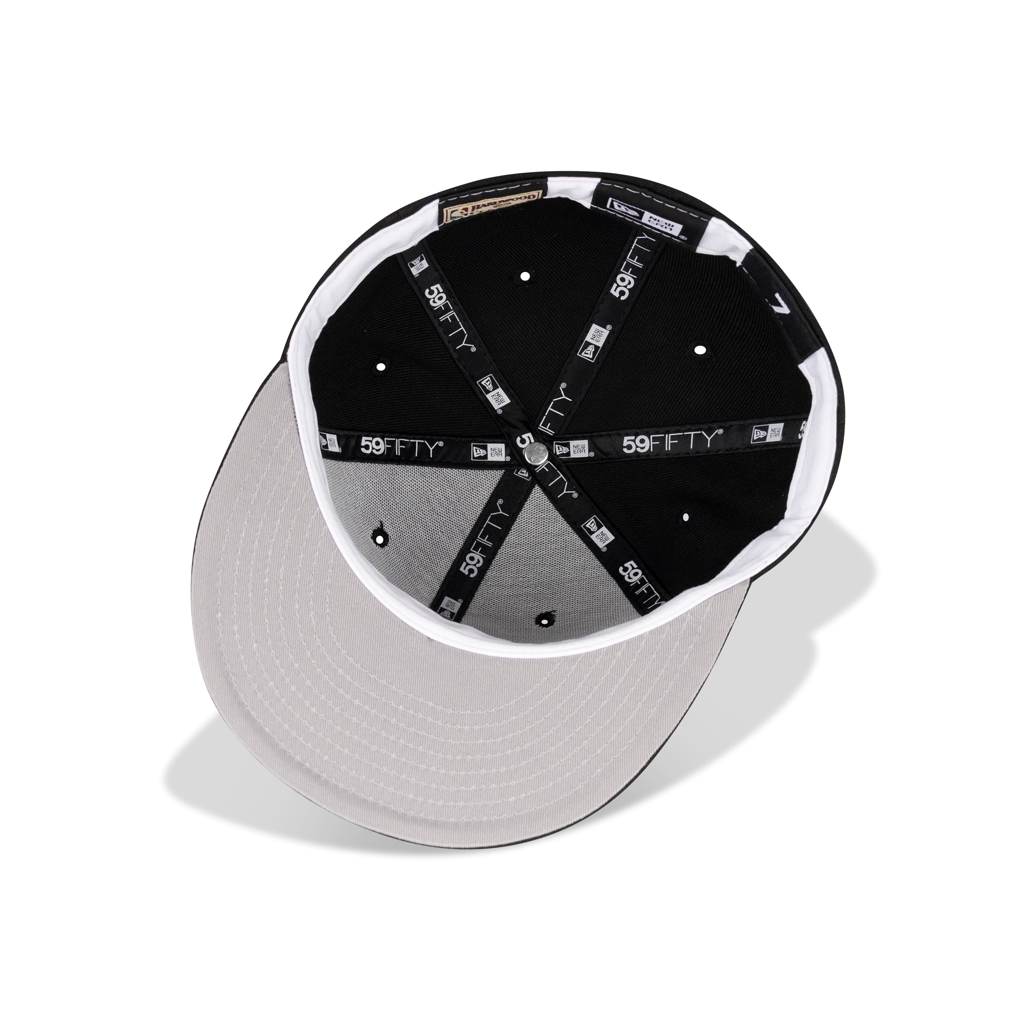 New Era Detroit Pistons Fitted Grey Bottom "Black White"