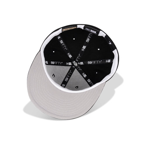 New Era Detroit Pistons Fitted Grey Bottom "Black White"