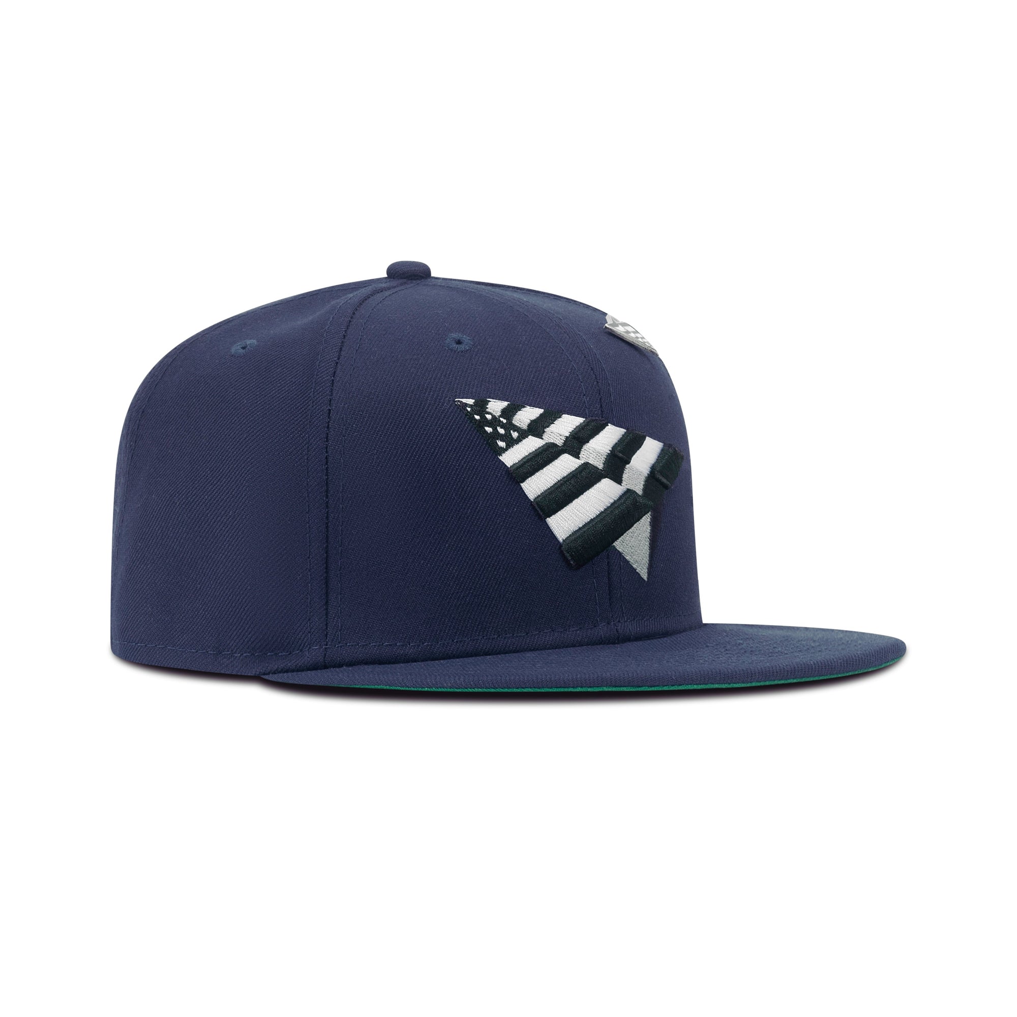 New Era Roc Nation The Crown Original Snapback Green Bottom "Navy"