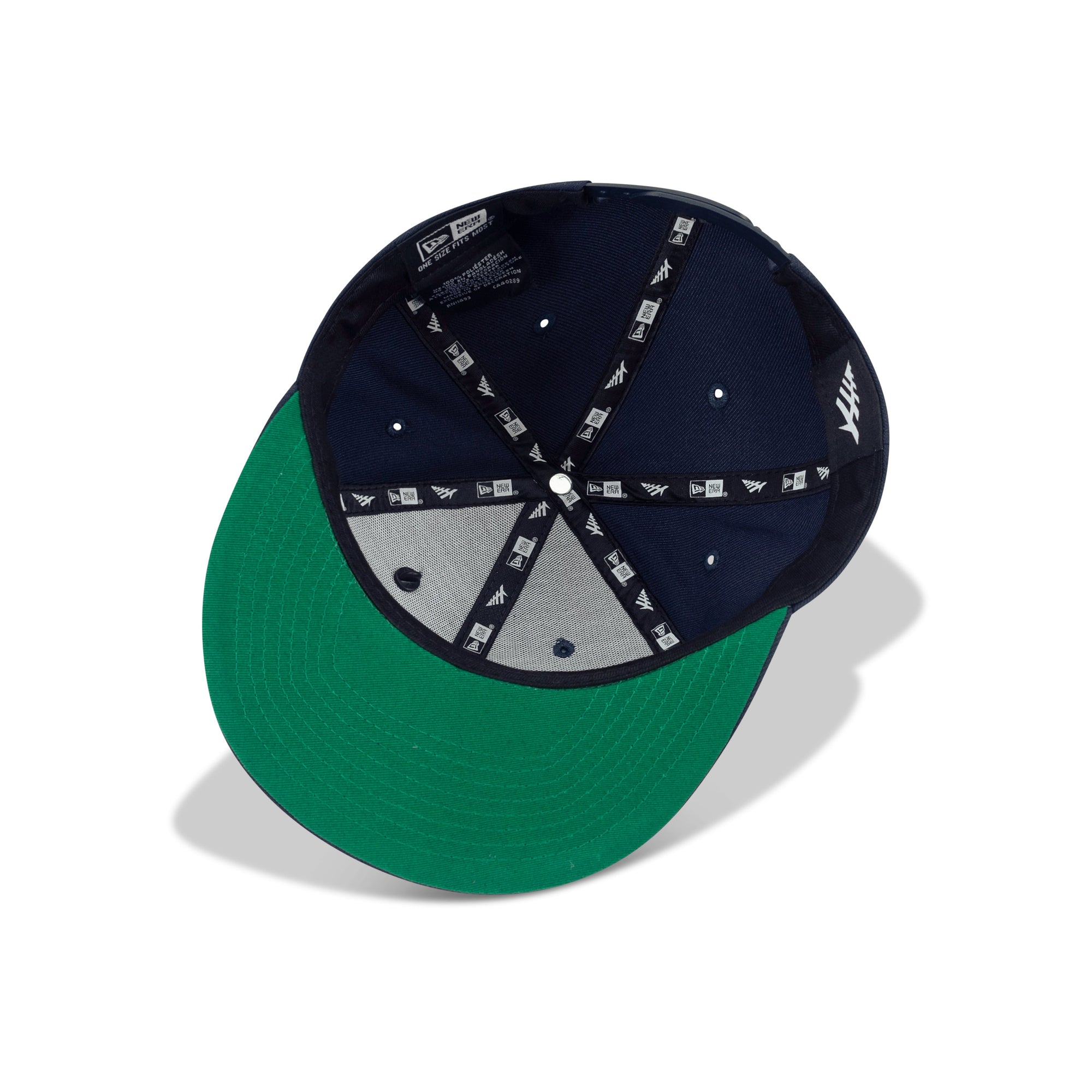 New Era Roc Nation The Crown Original Snapback Green Bottom "Navy"