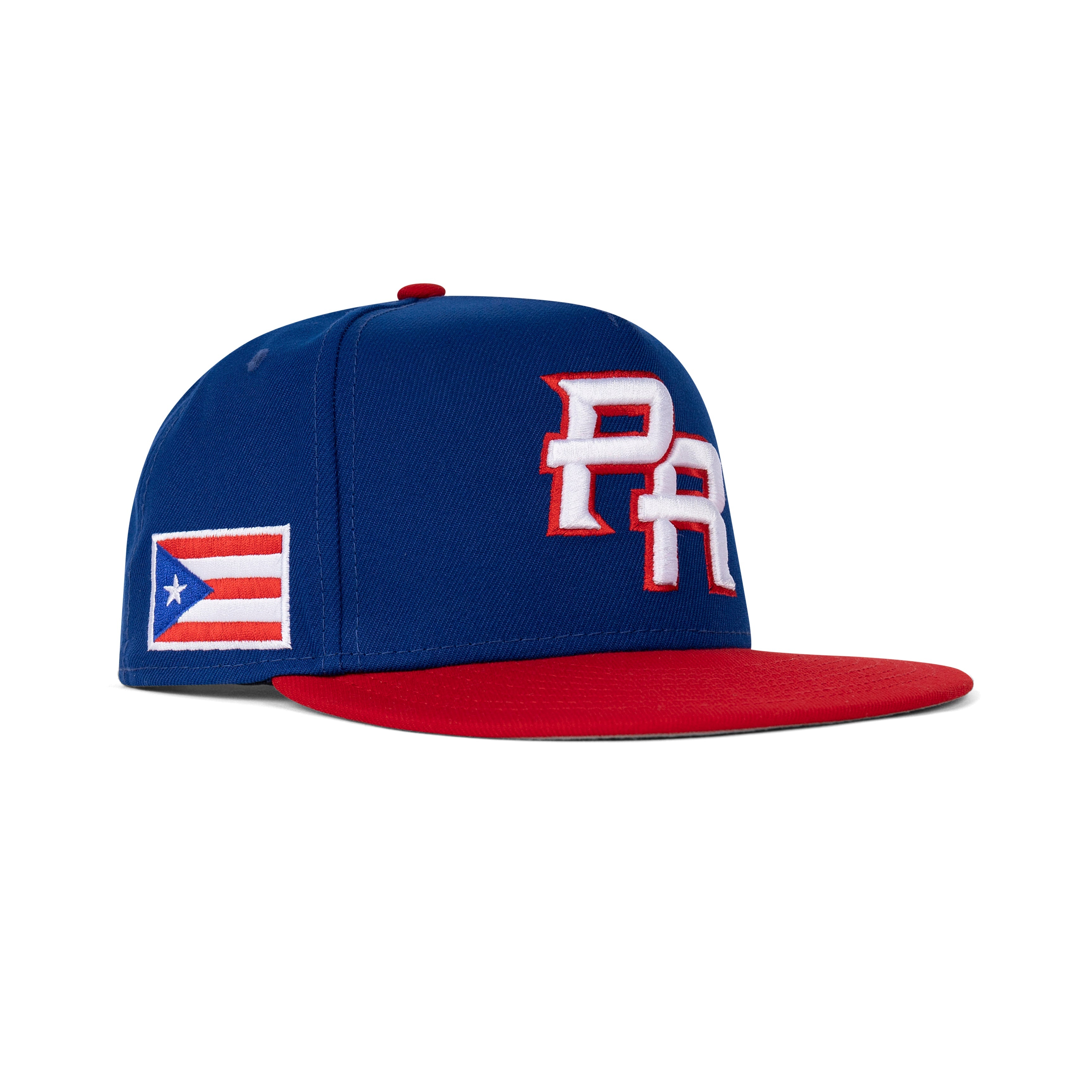 New Era Puerto Rico A-Frame Snapback Grey Bottom "Blue White Red"