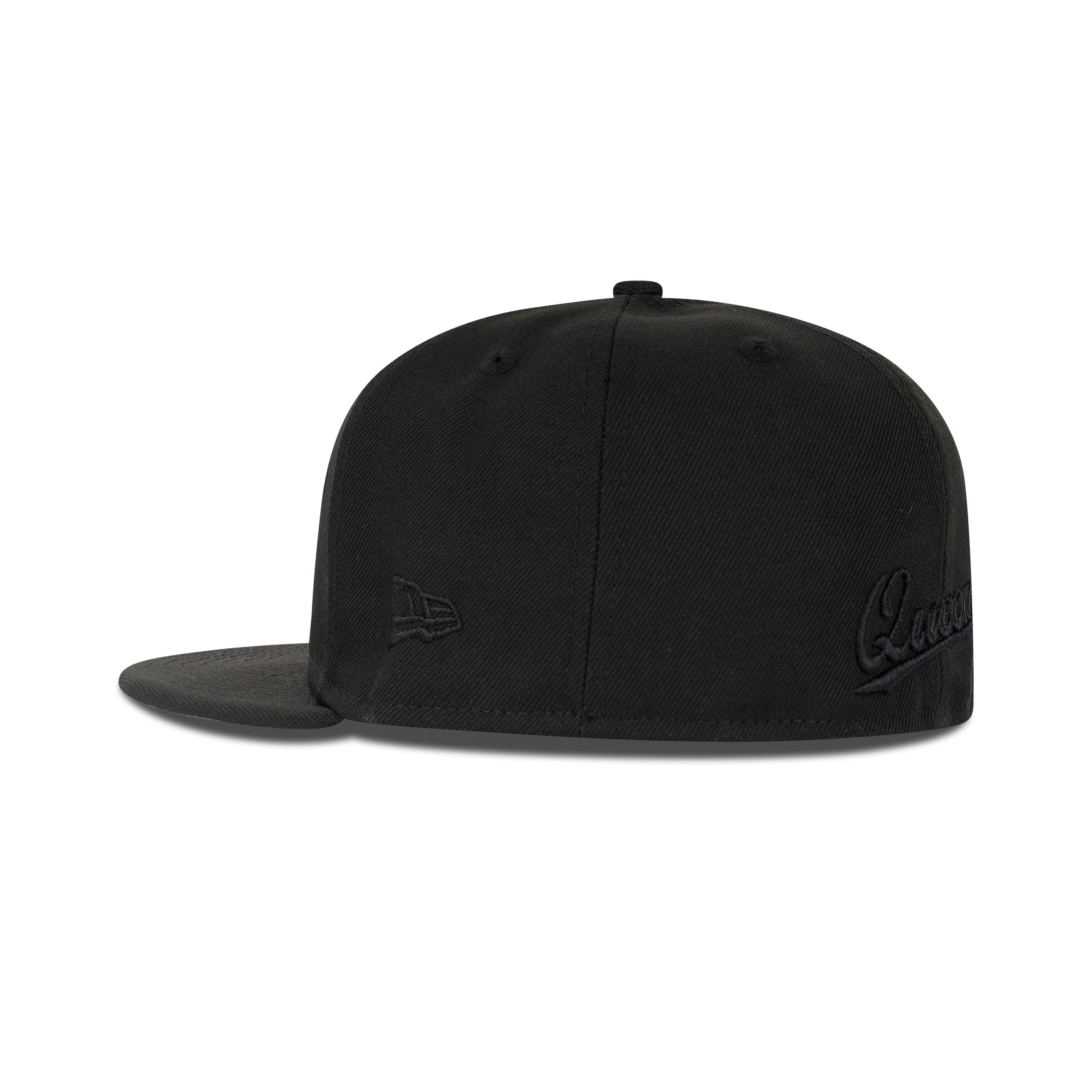 New Era Queens NY Fitted Grey Bottom "Black Black"