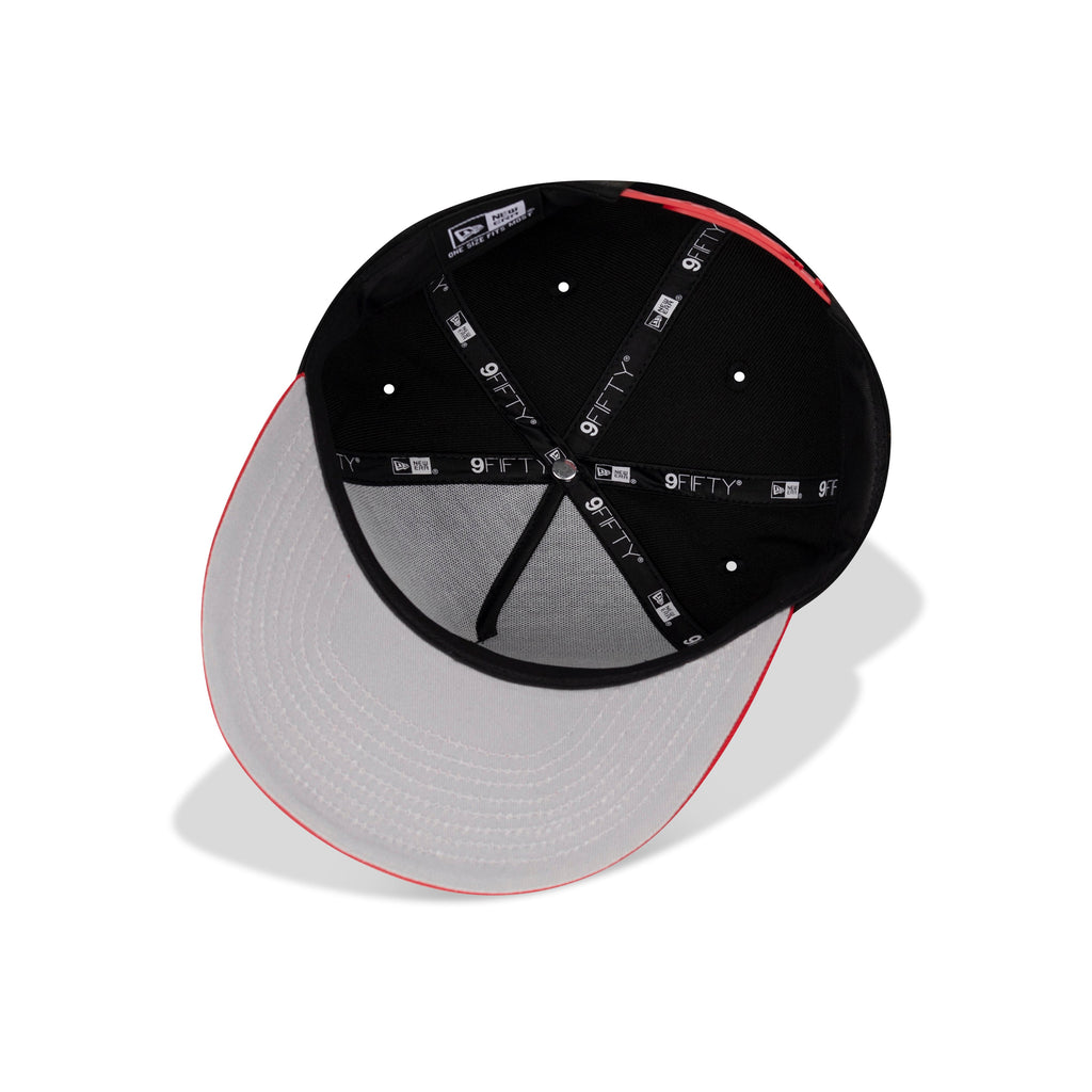 New Era Queens NY A-Frame Snapback Grey Bottom "Black Red White"