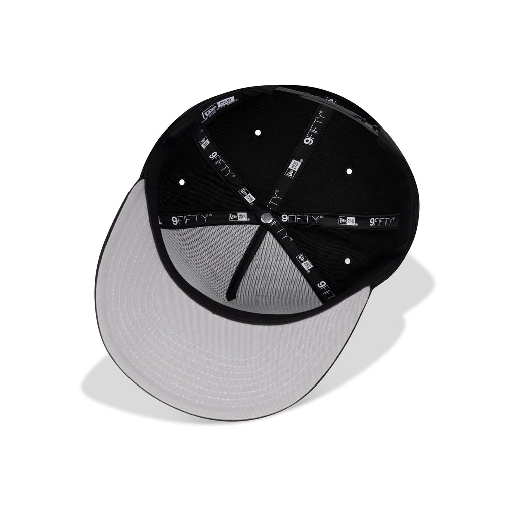 New Era Queens NY A-Frame Snapback Grey Bottom "Black White"