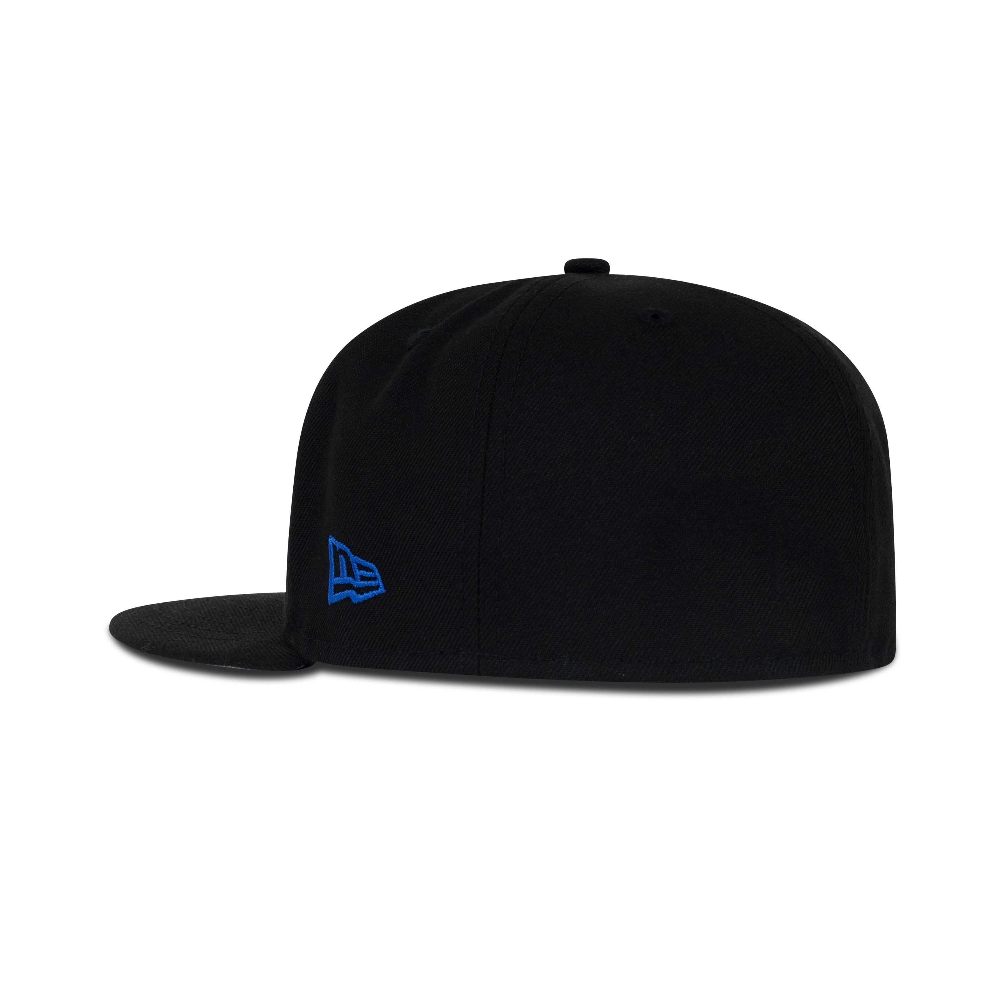 New Era Queens NY Fitted Grey Bottom "Black White Royal" (New York City Embroidery)