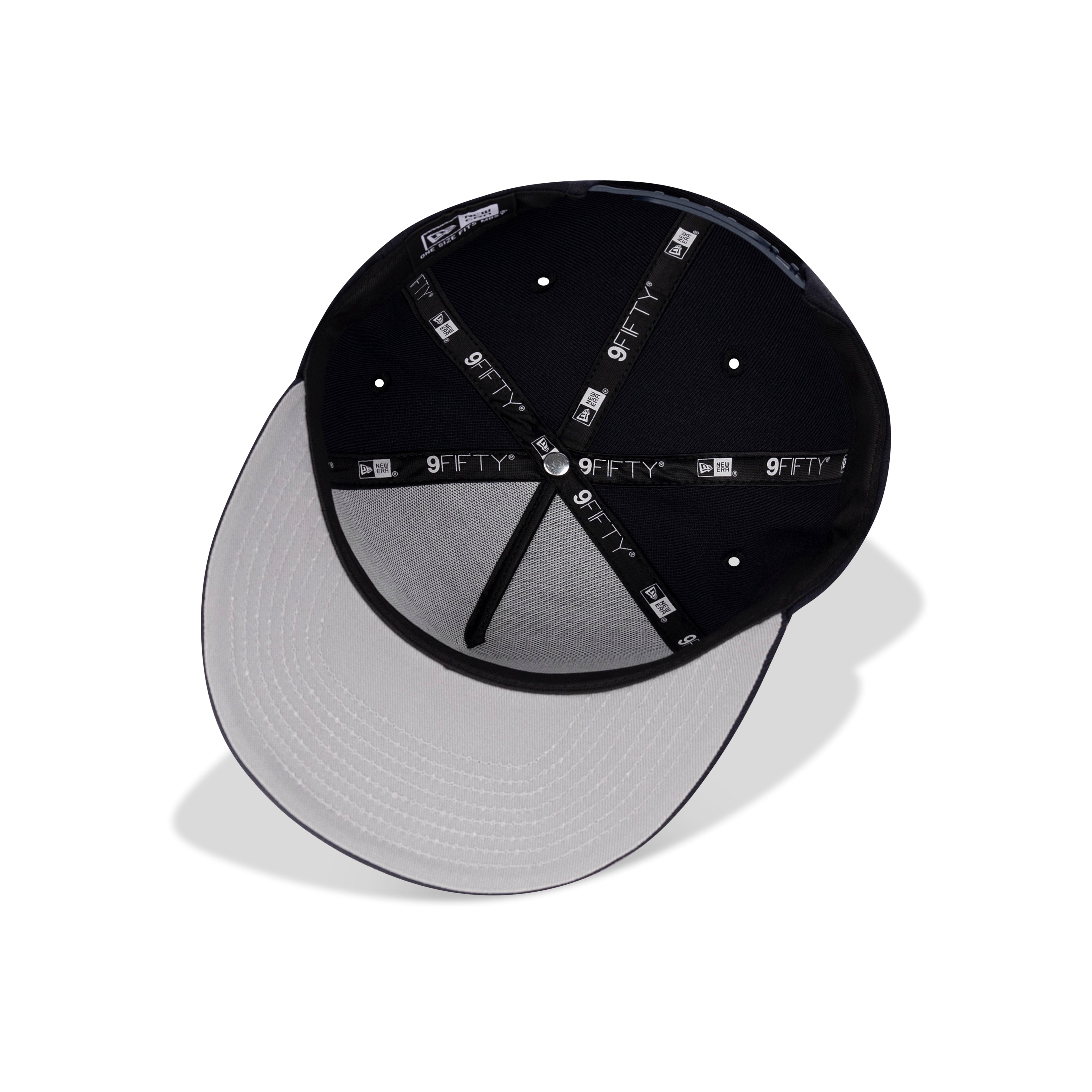 New Era Queens NY A-Frame Snapback Grey Bottom "Navy White"