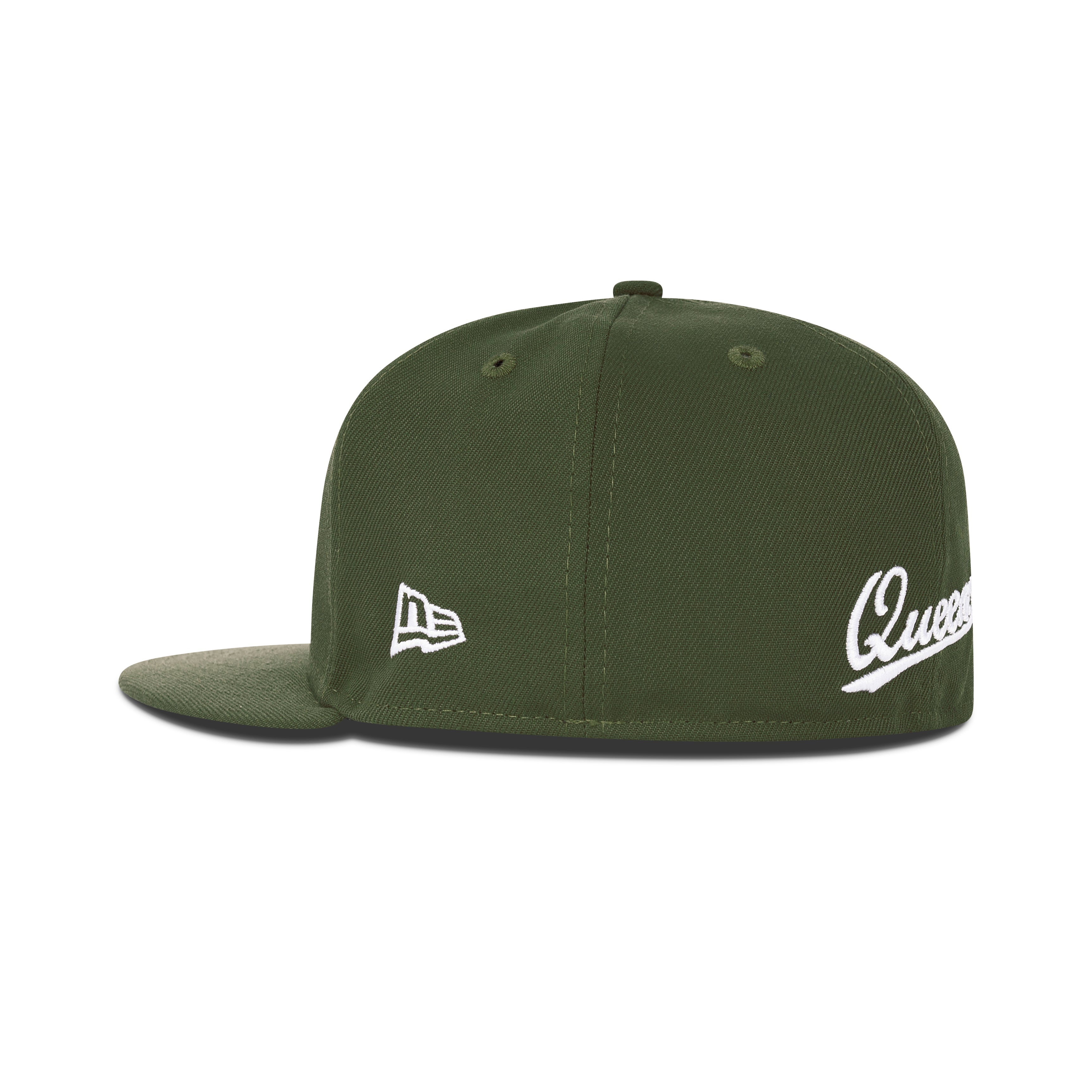 New Era Queens NY Fitted Grey Bottom "Olive White Black"