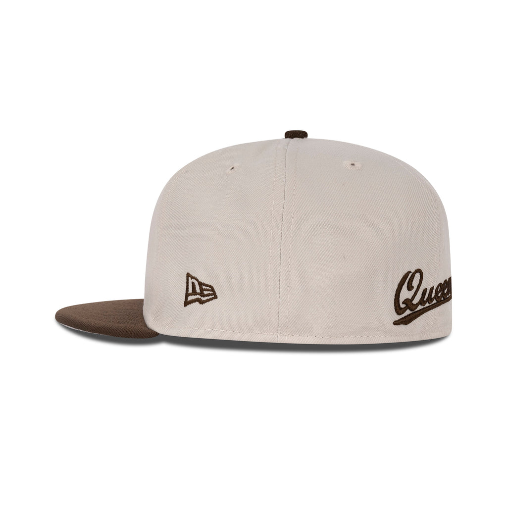 New Era Queens NY Fitted Grey Bottom "Stone Walnut Copper"