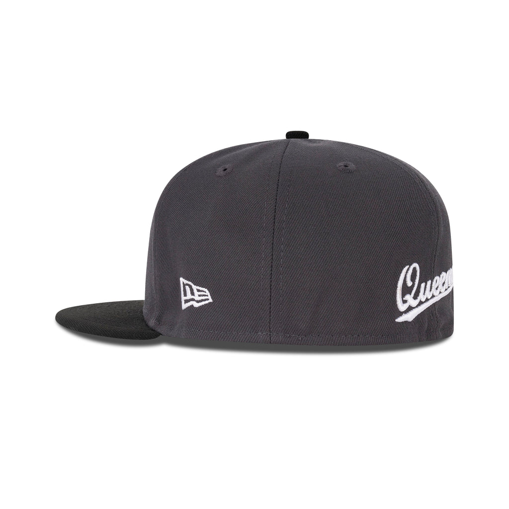 New Era Queens NY Fitted Grey Bottom "Storm Grey White Black"