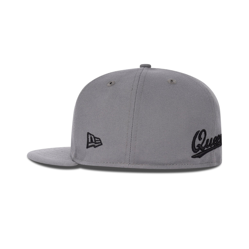 New Era Queens NY Fitted Grey Bottom "Storm Grey Black White"